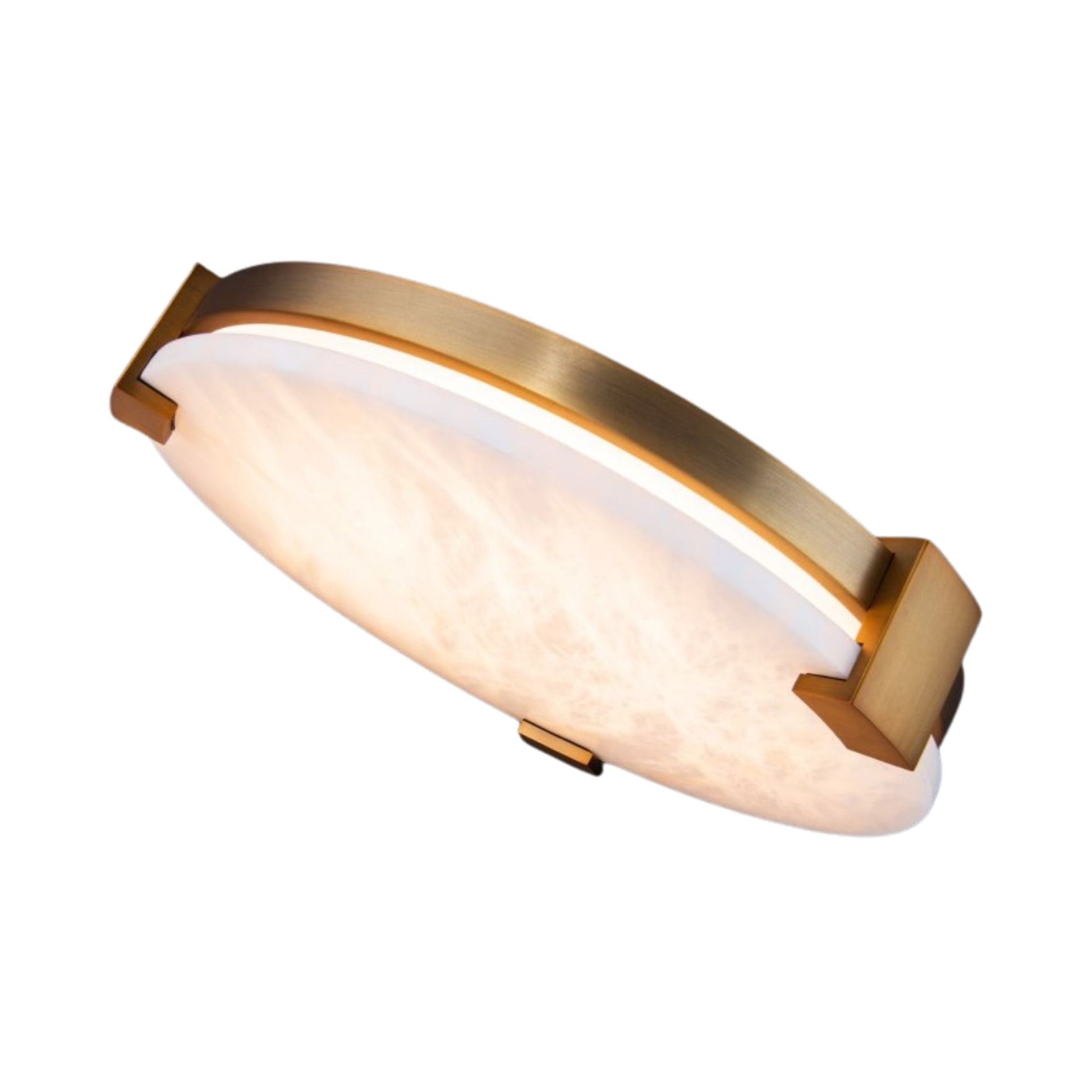 Catalonia 17" LED Flush Mount, Aged Brass Finish - Bees Lighting