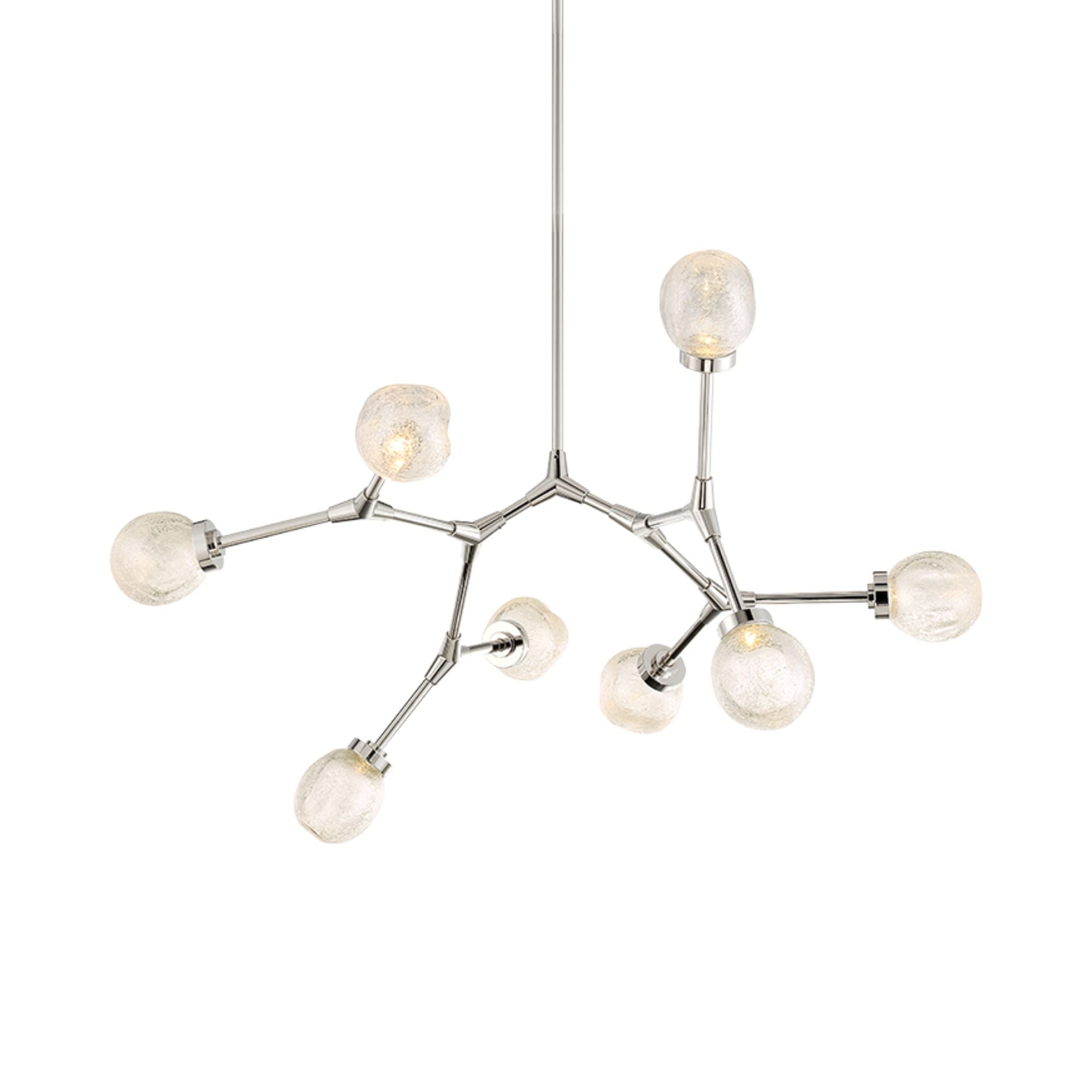 Catalyst 28" LED Chandelier, Polished Nickel Finish