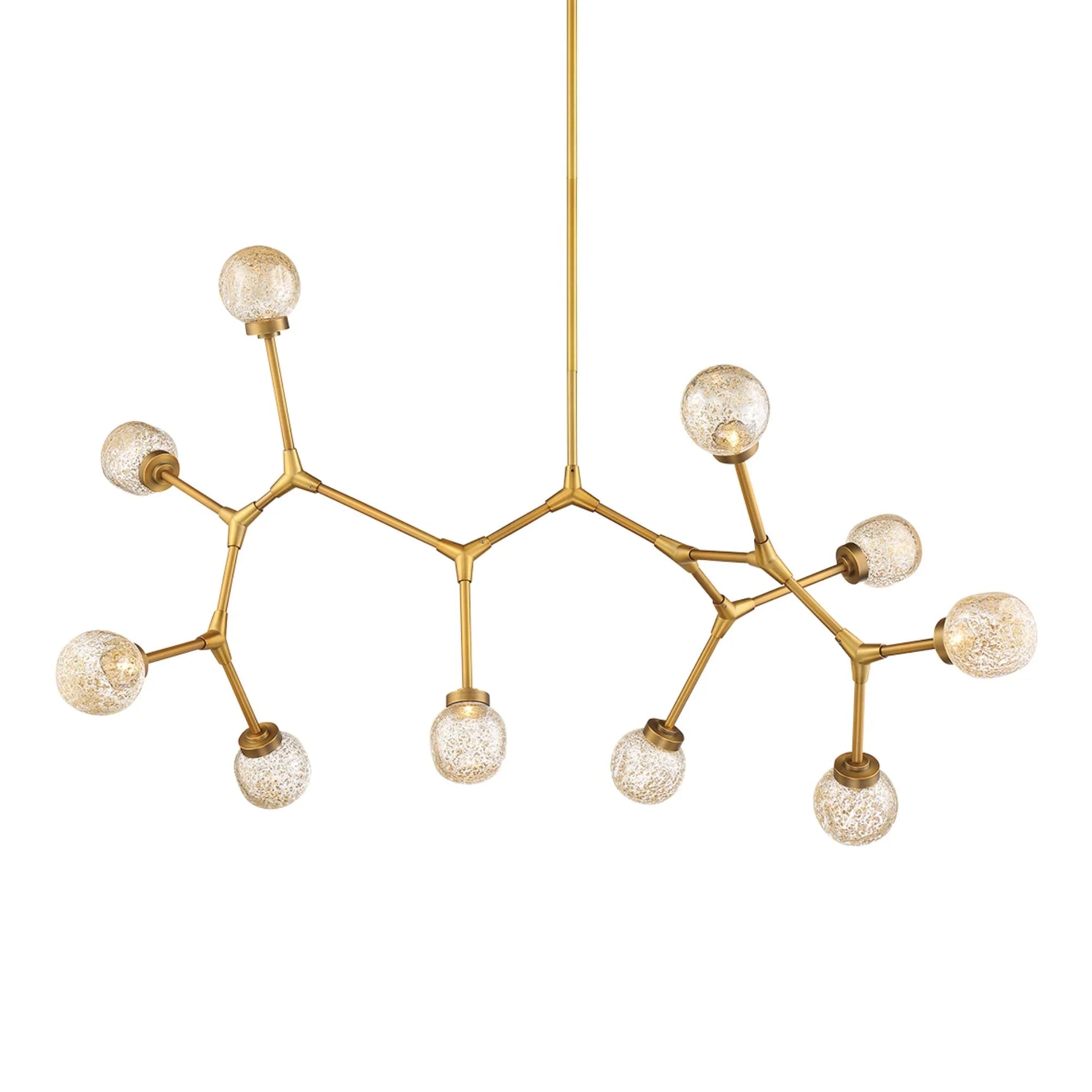 Modern Forms - Catalyst 51" LED Linear Pendant, Aged Brass Finish | Bees Lighting