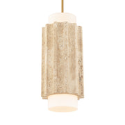 Caviar 16" LED Pendant Light, Selectable CCT, Aged Brass Finish - Bees Lighting