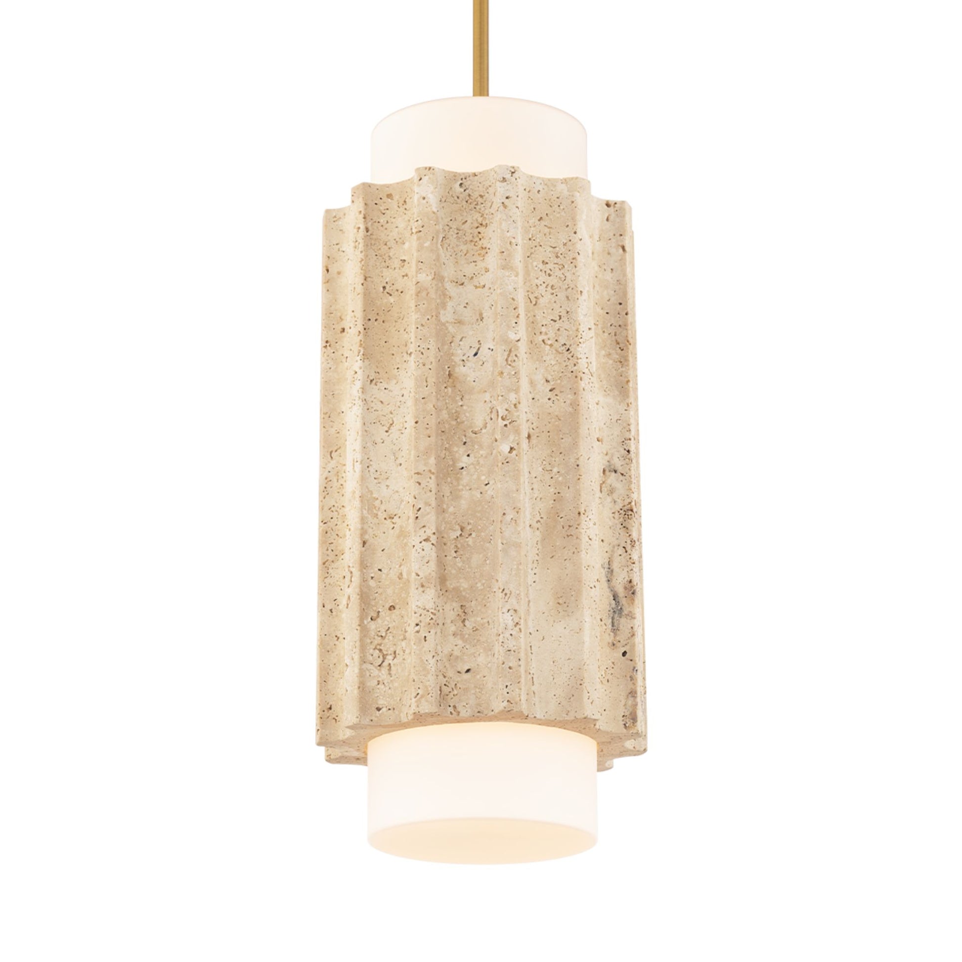 Caviar 16" LED Pendant Light, Selectable CCT, Aged Brass Finish - Bees Lighting