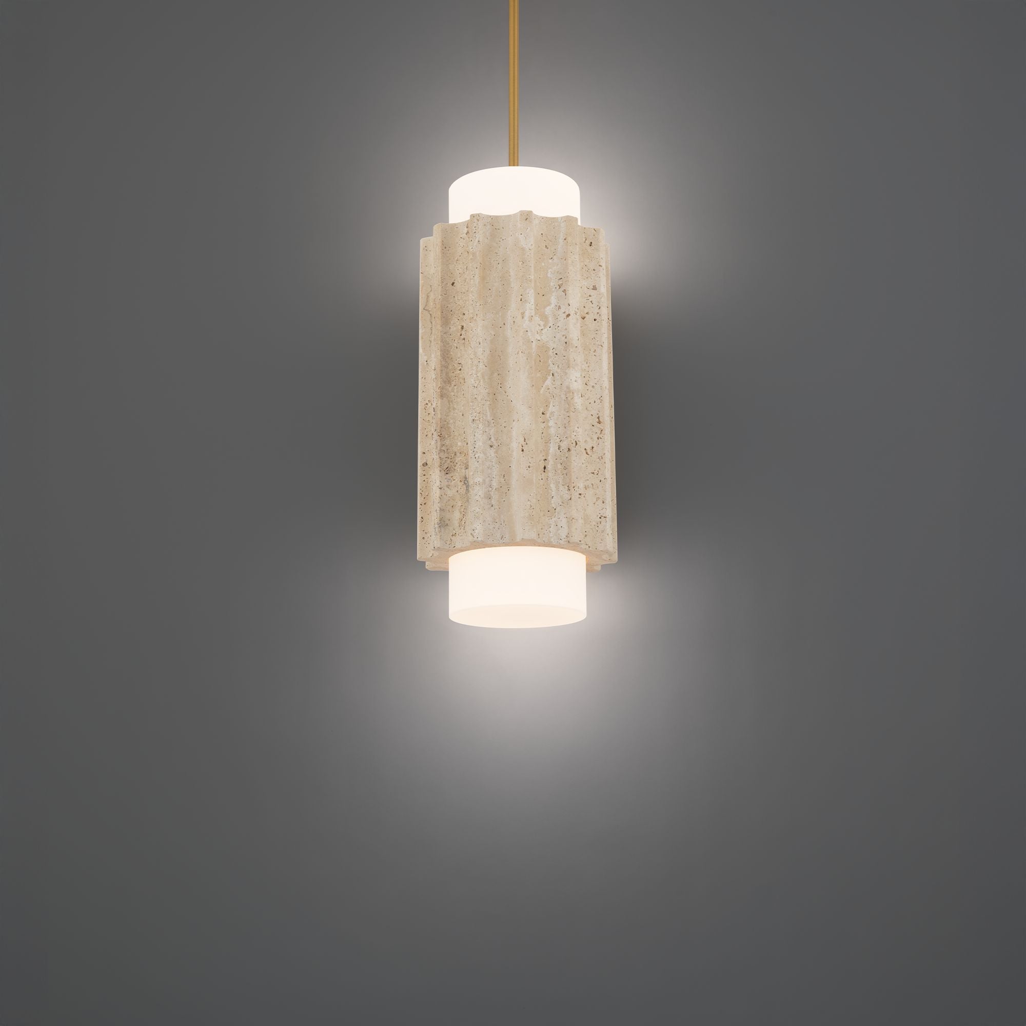 Caviar 16" LED Pendant Light, Selectable CCT, Aged Brass Finish
