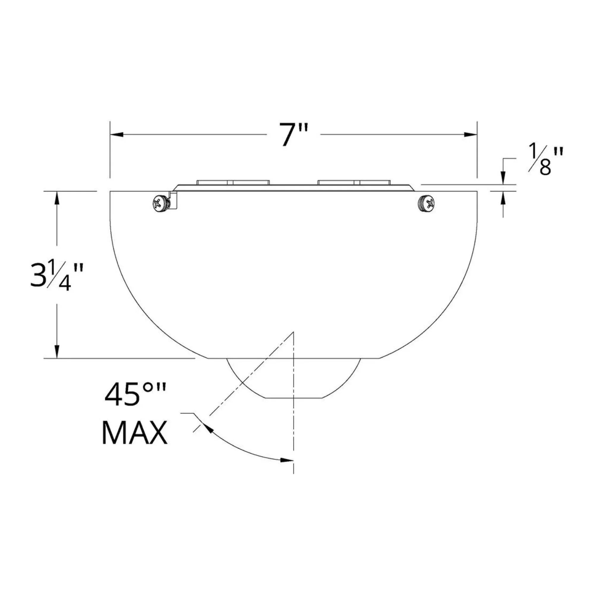 Modern Forms 45° Sloped Ceiling Adapter, Soft Brass Finish
