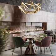 Modern Forms - Chaos 61" LED Chandelier, Aged Brass Finish | Bees Lighting