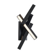 Chaos 24" LED Outdoor Wall Sconce, Black Finish