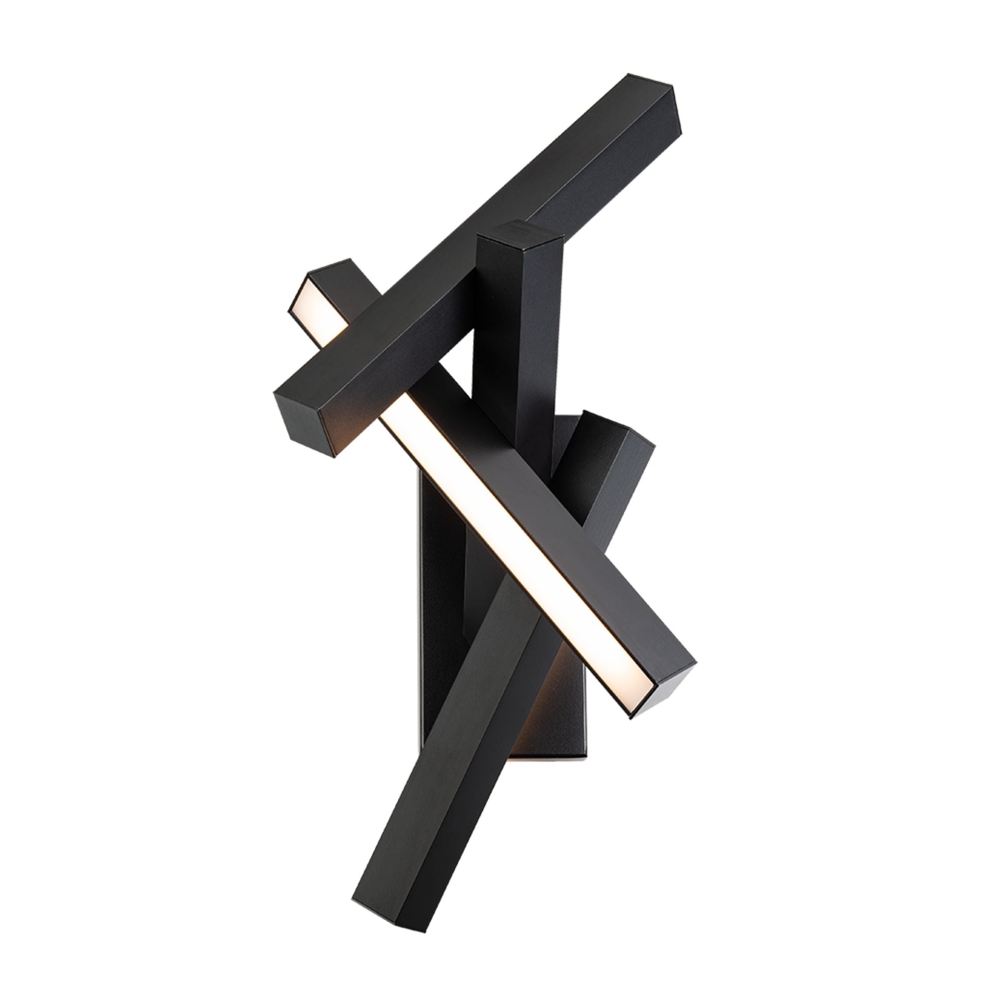 Chaos 24" LED Outdoor Wall Sconce, Black Finish