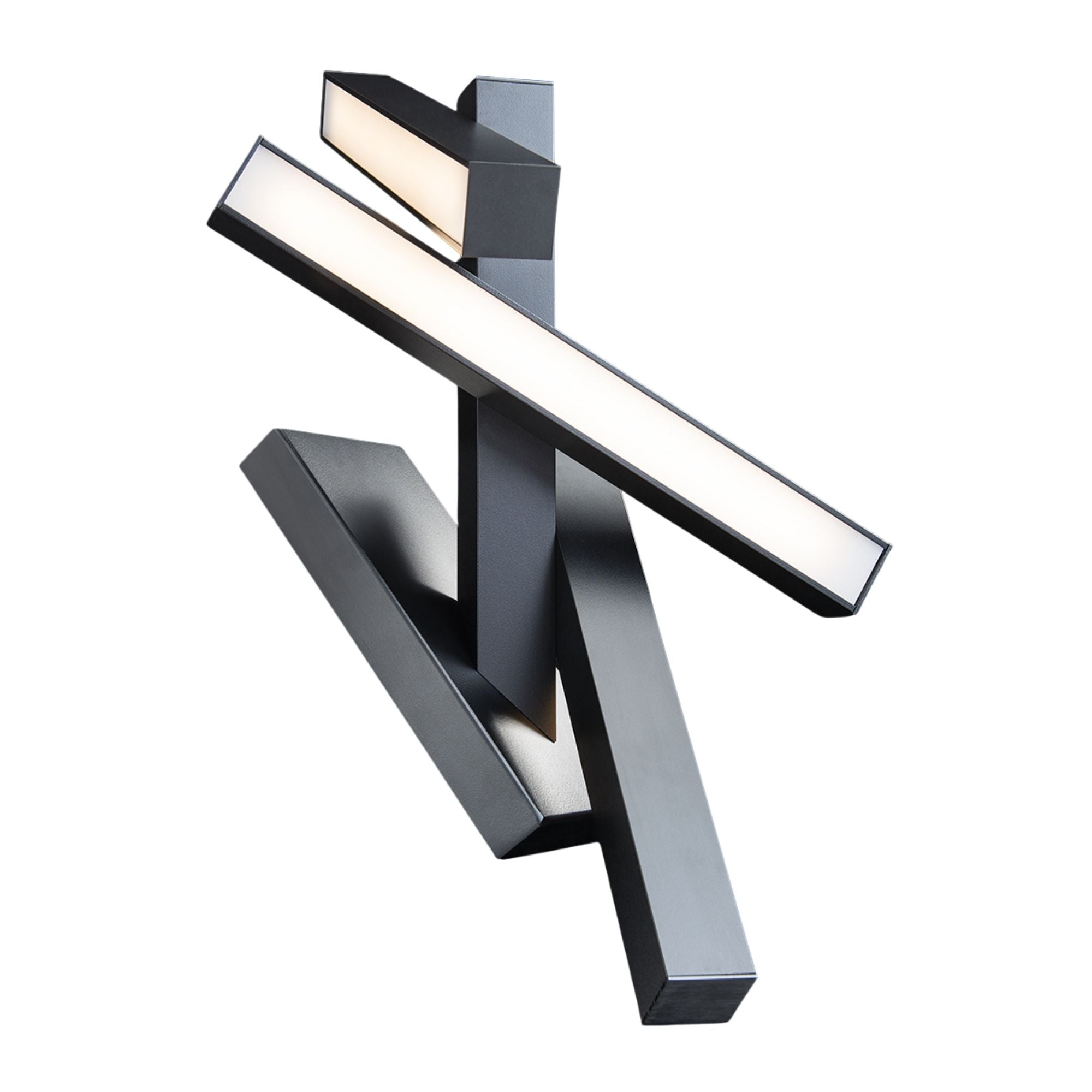 Chaos 24" LED Outdoor Wall Sconce, Black Finish