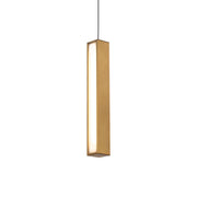 Chaos 14" LED Mini Pendant, Aged Brass Finish