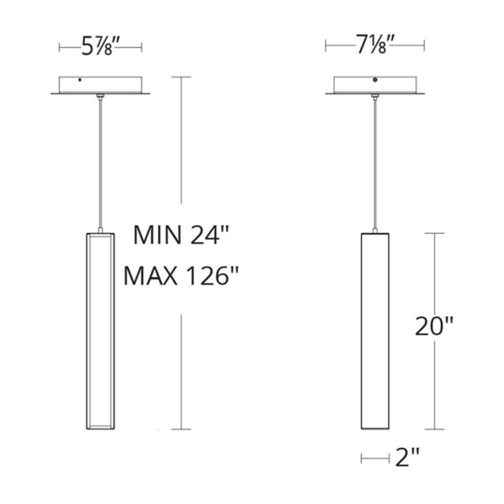 Chaos 20" LED Mini Pendant, Aged Brass Finish