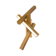Chaos 32" LED Wall Sconce, Aged Brass Finish