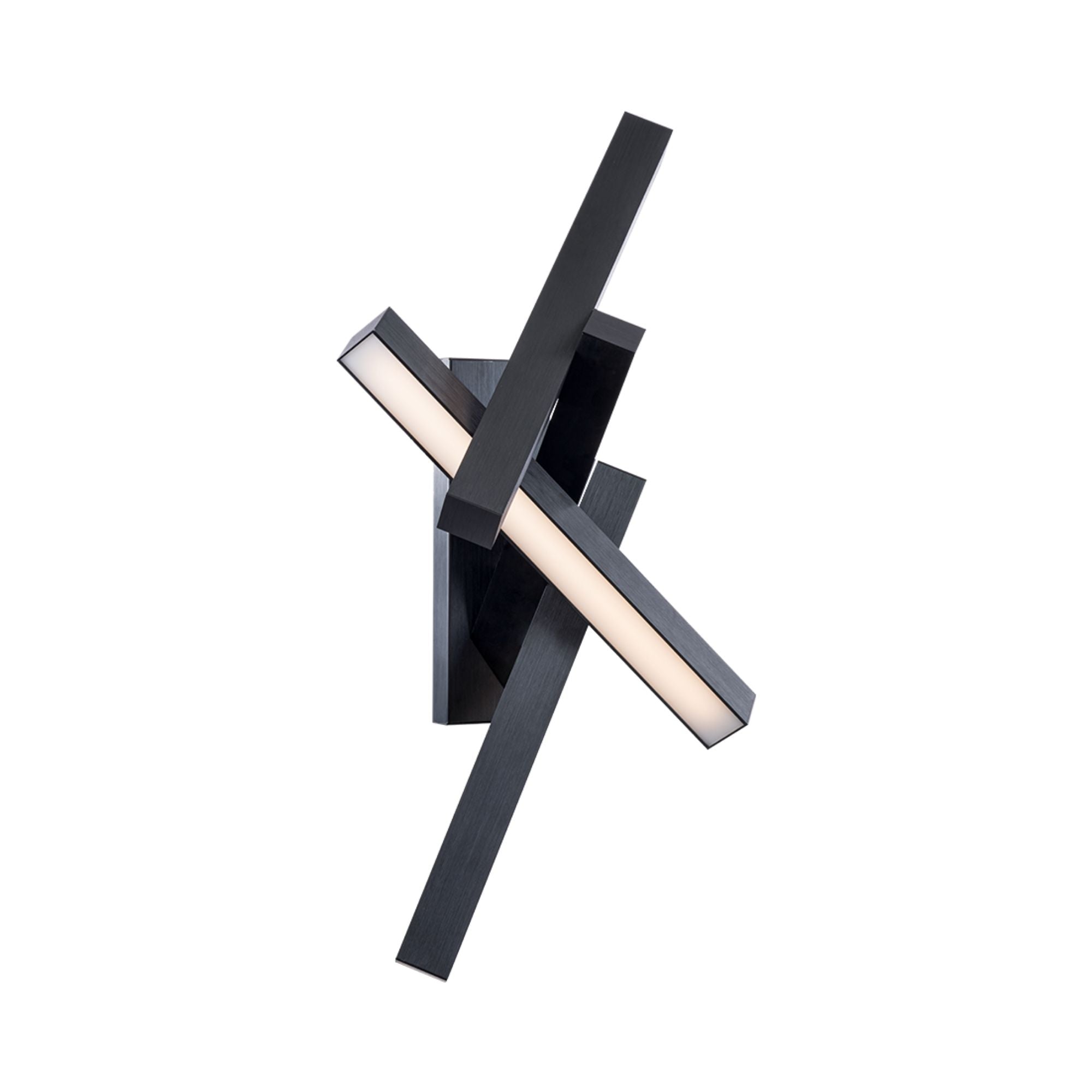 Chaos 32" LED Wall Sconce, Black Finish