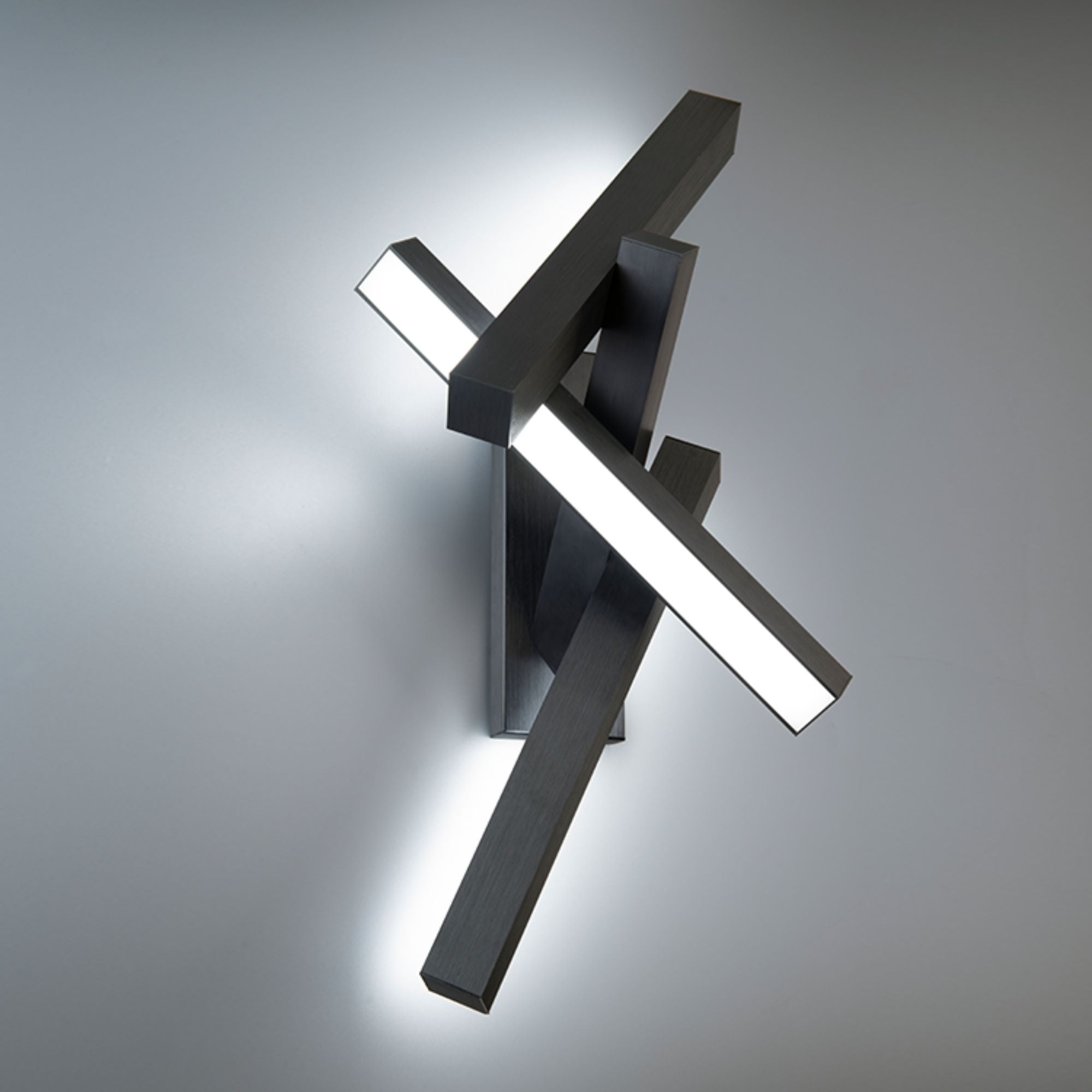 Chaos 32" LED Wall Sconce, Black Finish