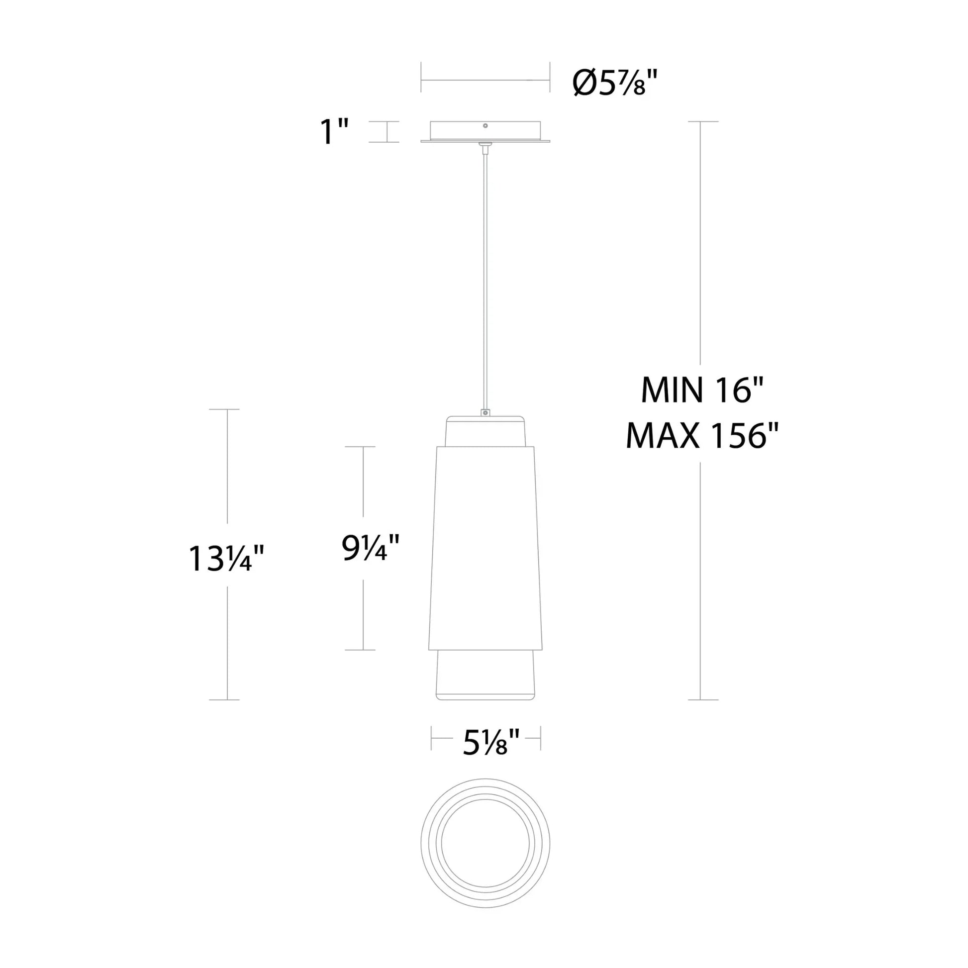 Modern Forms - Chauncey 13" LED Mini Pendant, Aged Brass Finish | Bees Lighting