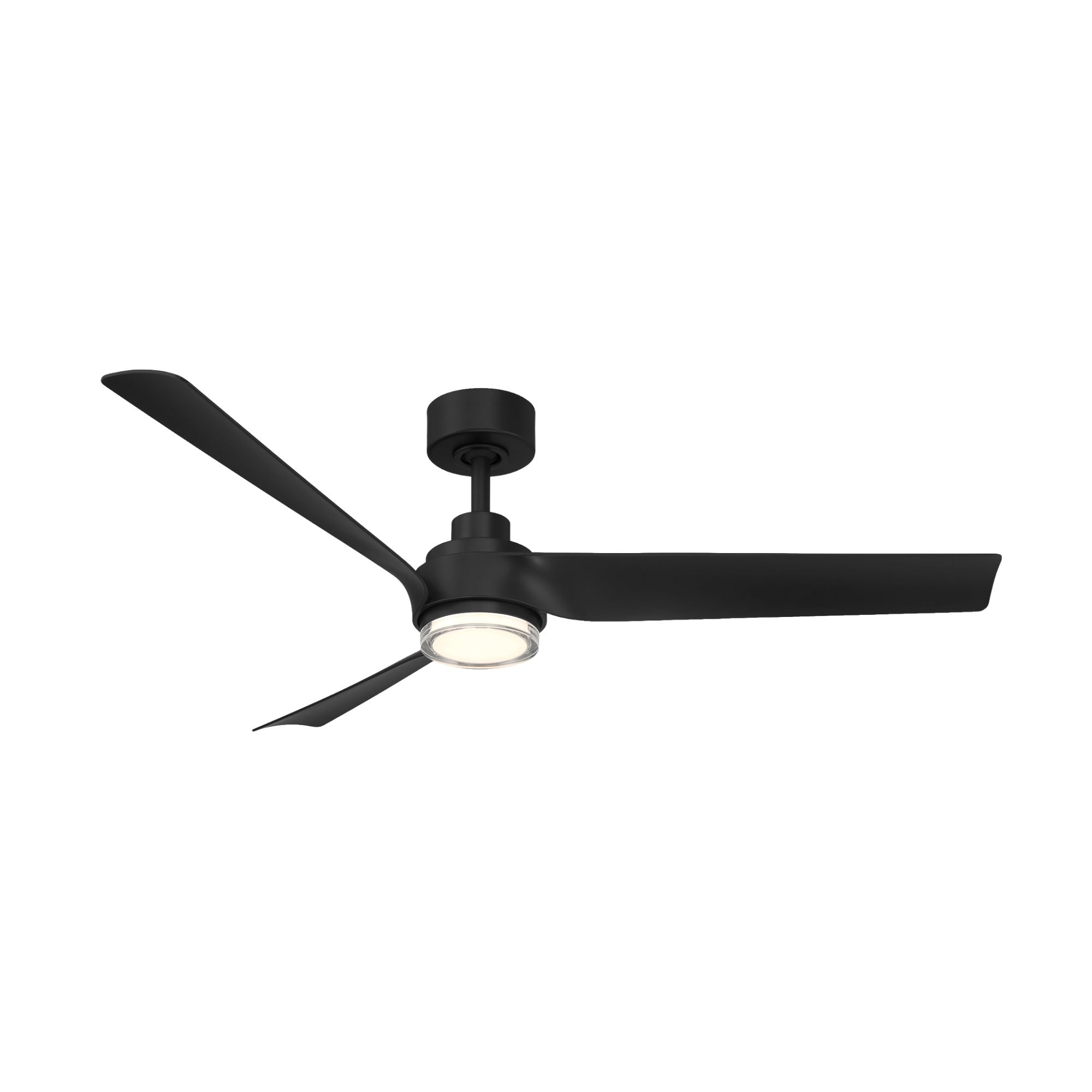 Modern Forms Chill 54" Outdoor Ceiling Fan with LED Light DC Motor, Matte Black