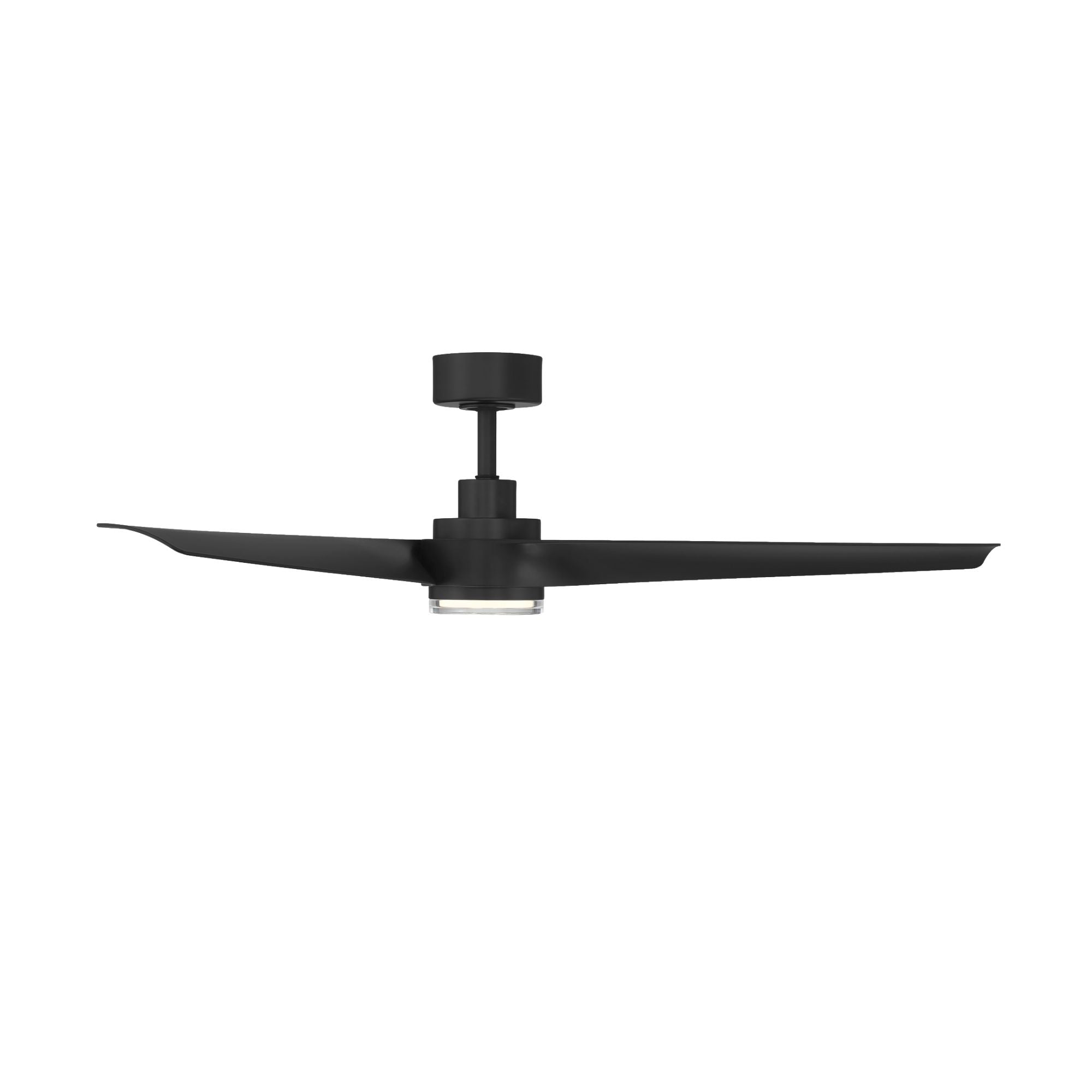 Modern Forms Chill 54" Outdoor Ceiling Fan with LED Light DC Motor, Matte Black
