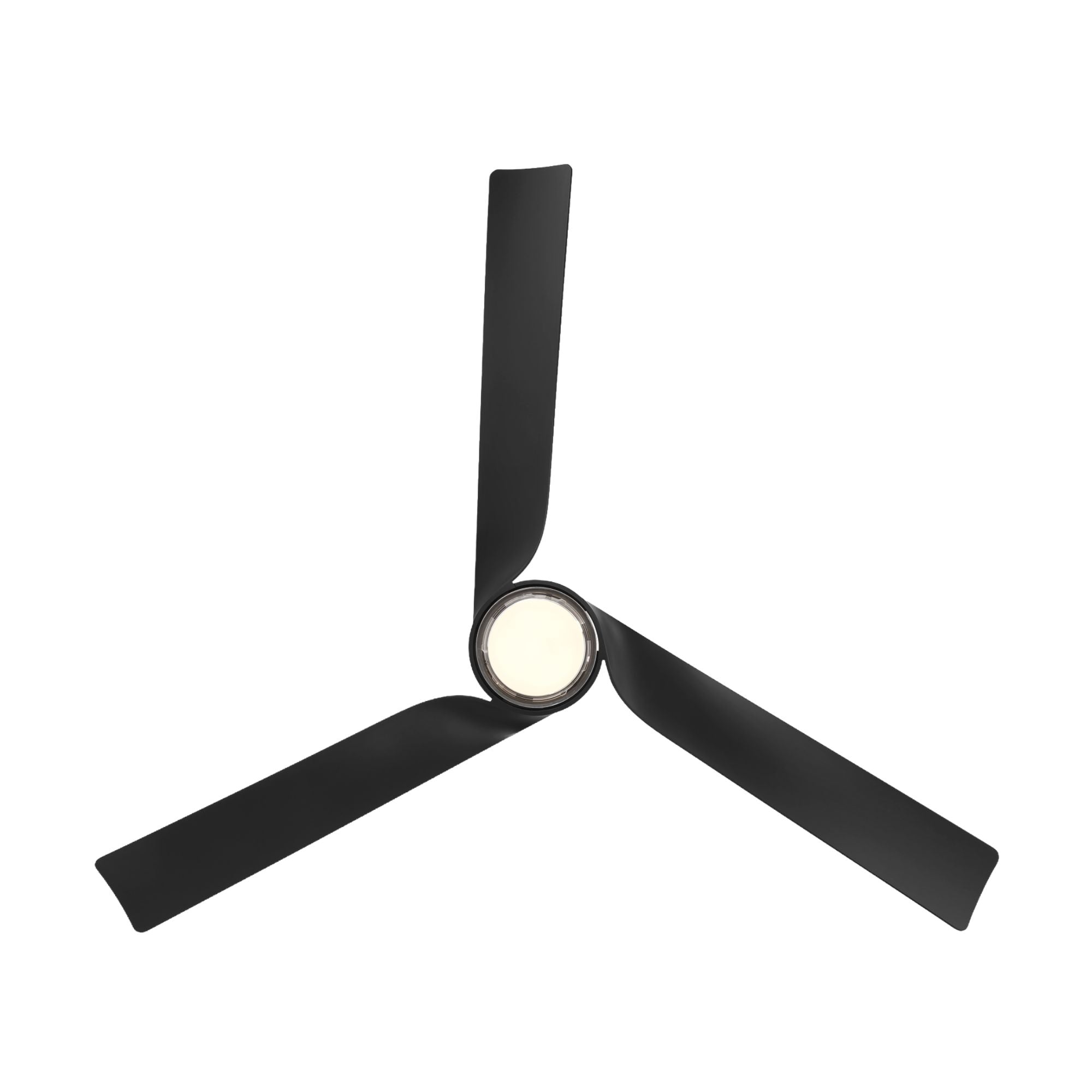 Modern Forms Chill 54" Outdoor Ceiling Fan with LED Light DC Motor, Matte Black