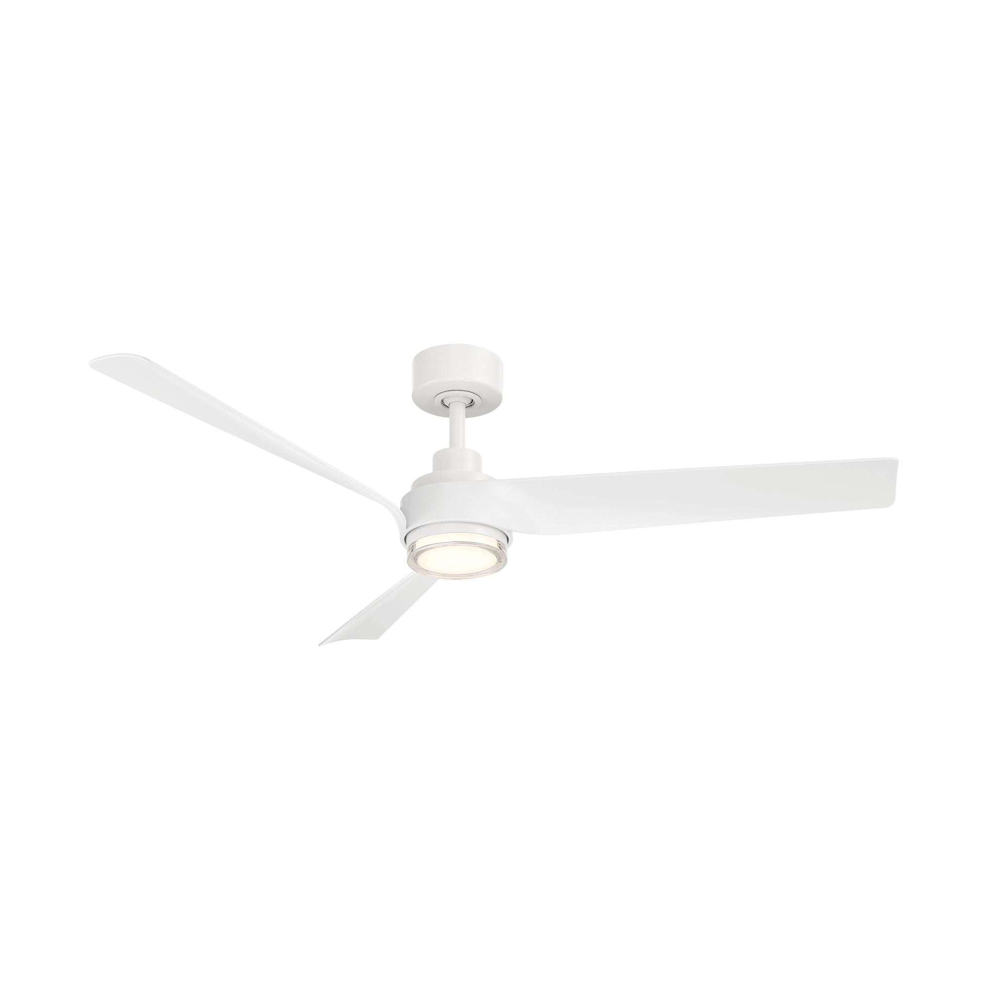 Modern Forms Chill 54" Outdoor Ceiling Fan with LED Light DC Motor, Matte White