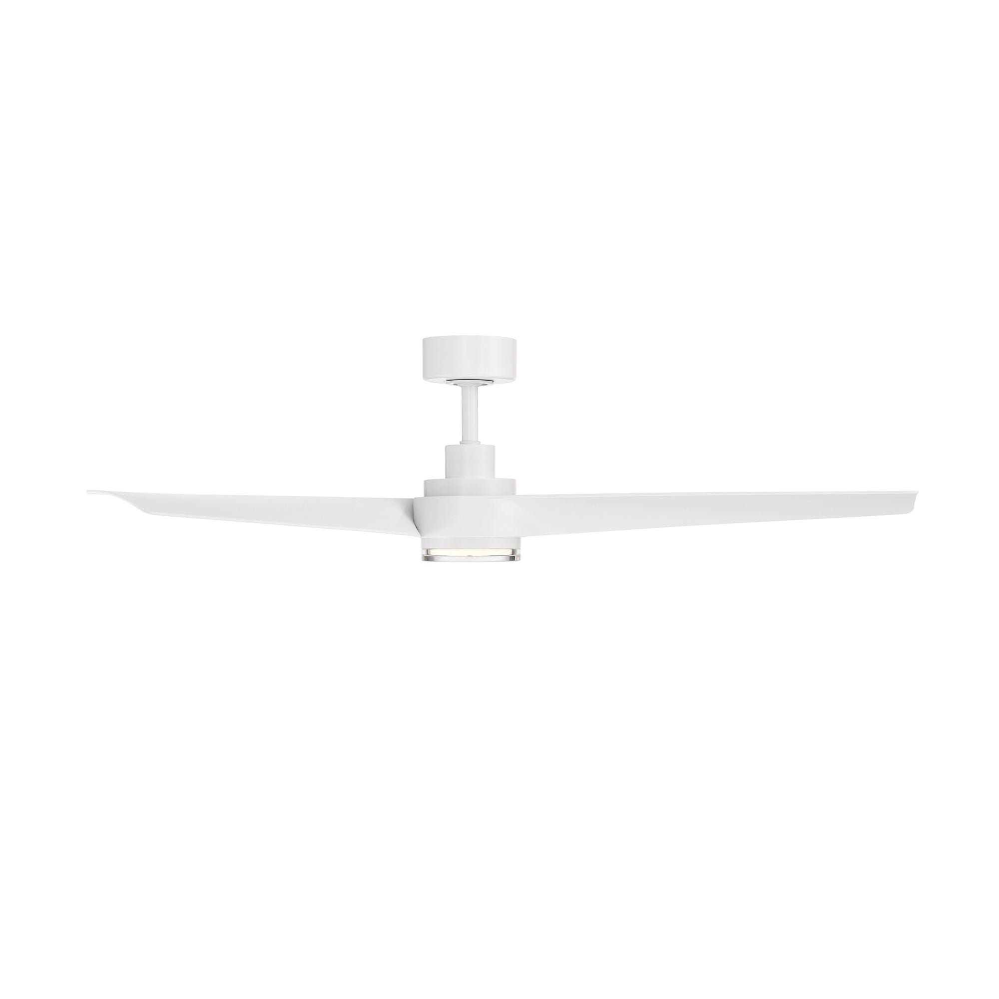 Modern Forms Chill 54" Outdoor Ceiling Fan with LED Light DC Motor, Matte White