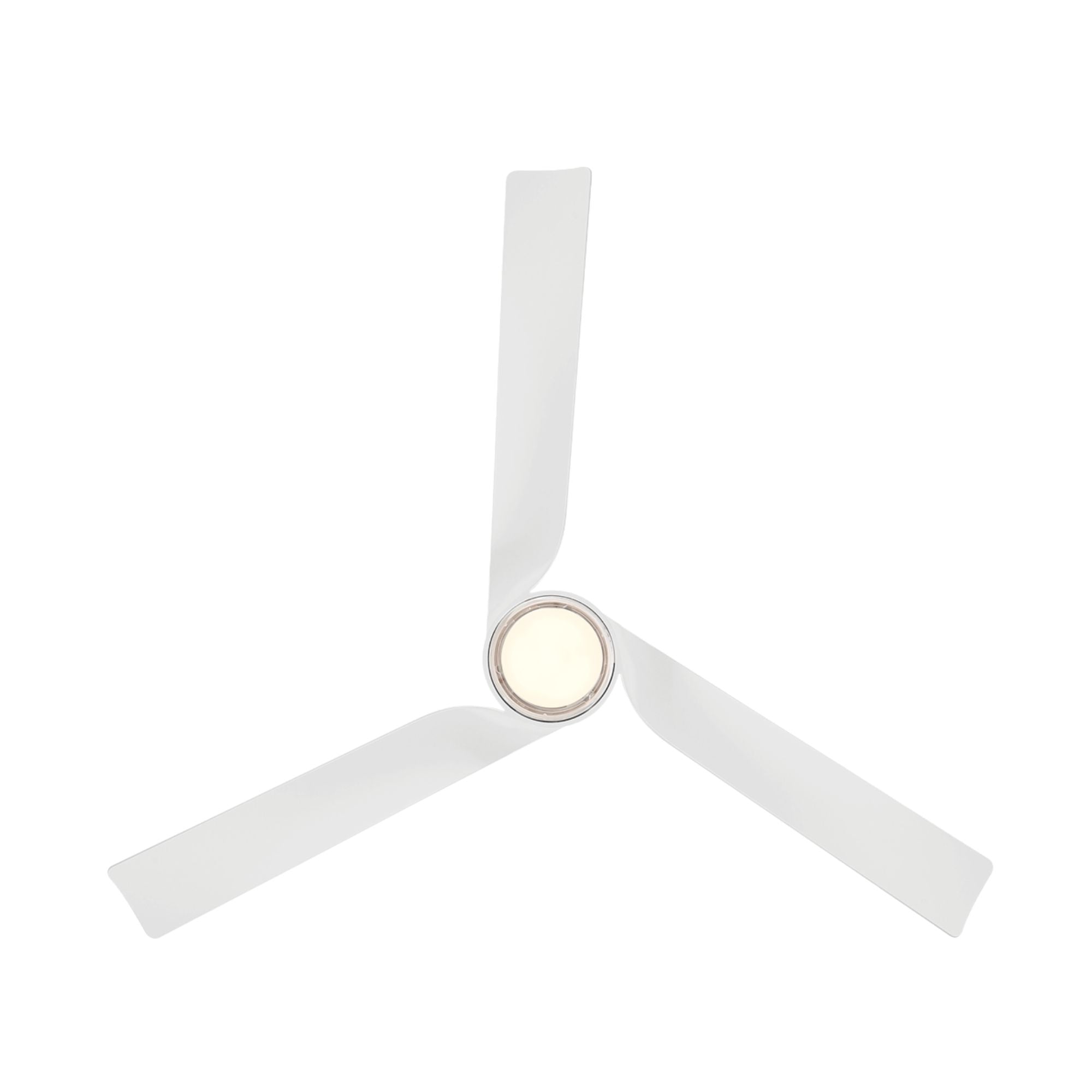 Modern Forms Chill 54" Outdoor Ceiling Fan with LED Light DC Motor, Matte White