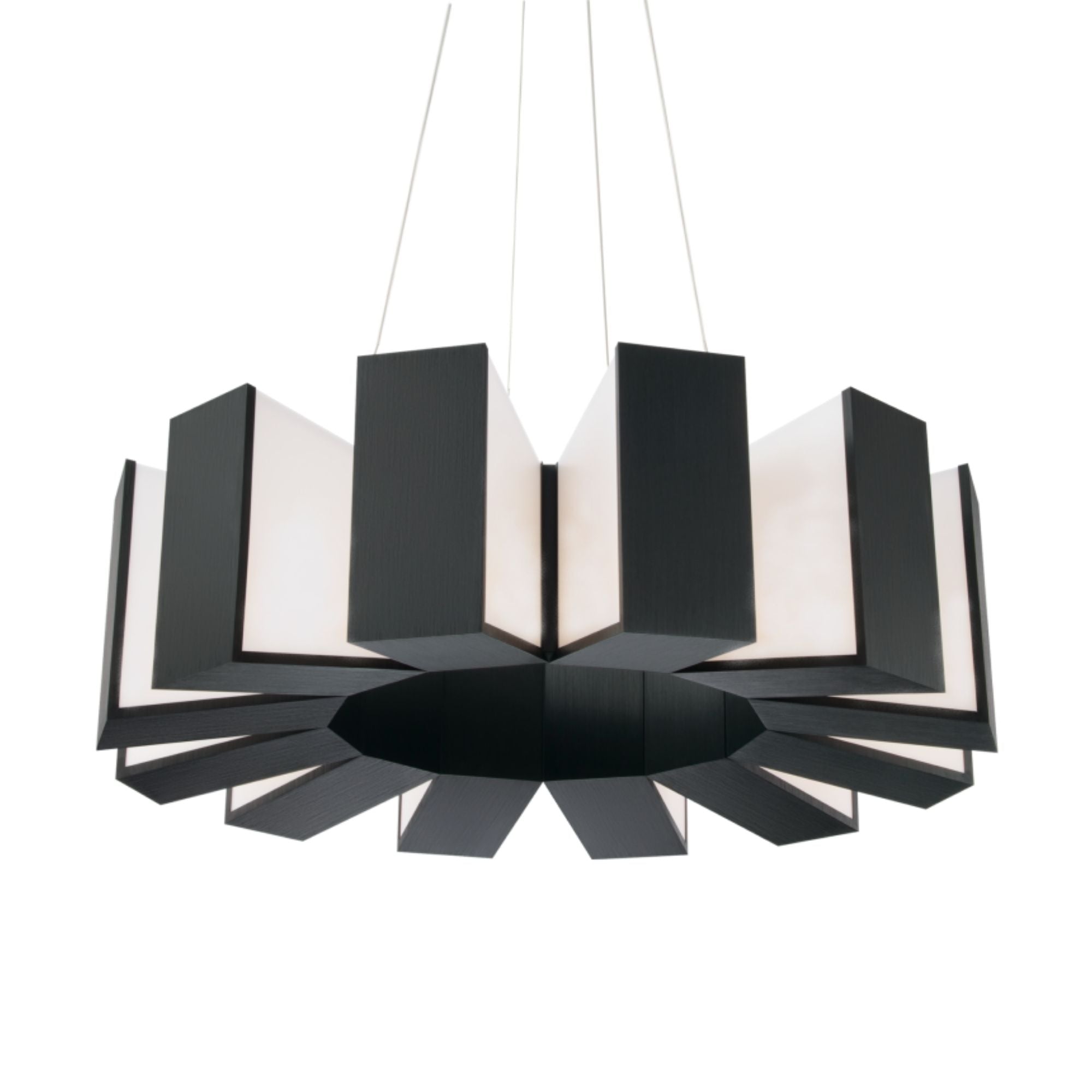 Chronos 34 in. LED Pendant Light Black Finish