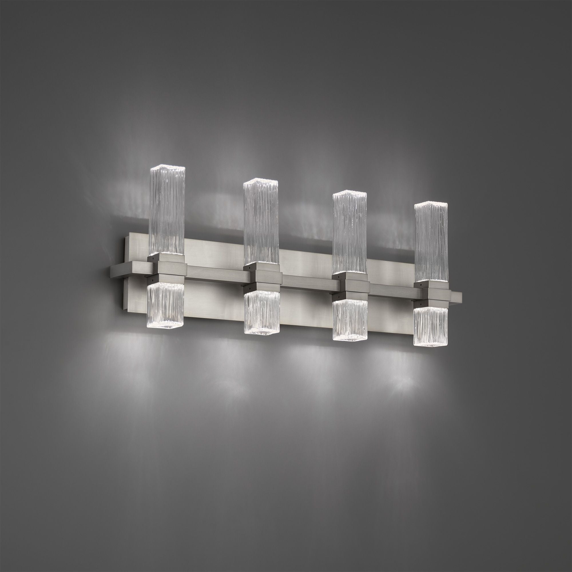 Modern Forms Cinaplex 25" LED Bath Vanity, Brushed Nickel Finish, Dim To Warm