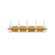 Modern Forms Cinaplex 31" LED Bath Vanity, Aged Brass Finish, Dim To Warm