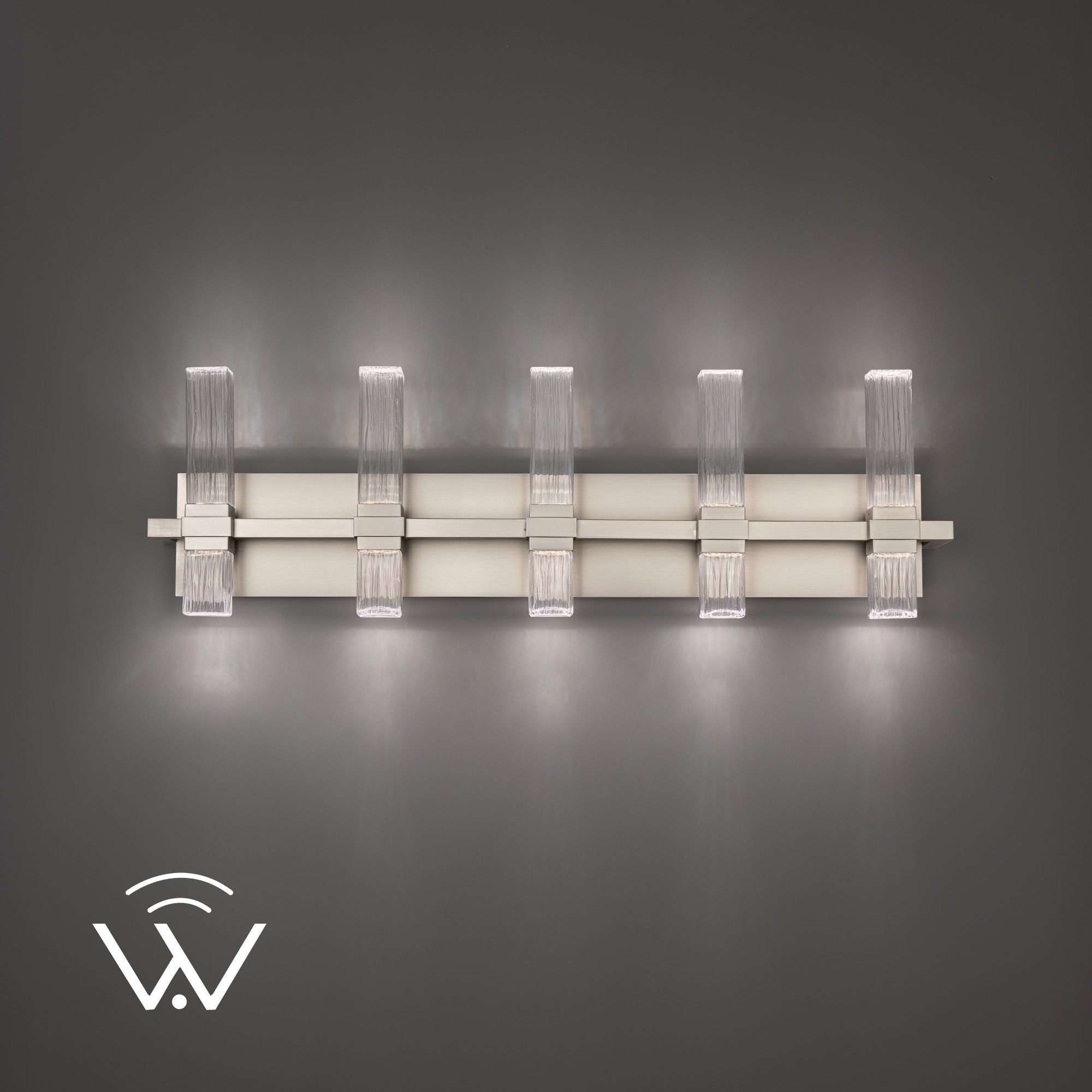 Modern Forms Cinaplex 31" LED Bath Vanity, Brushed Nickel Finish