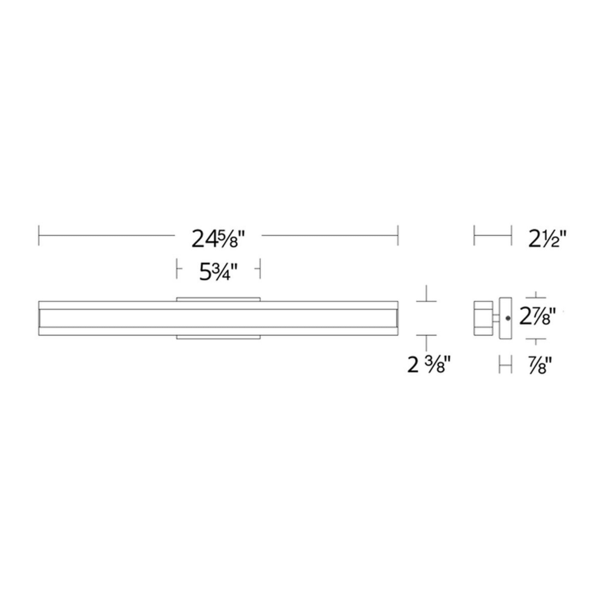 Cinch 25" LED Bath & Vanity Light, 3000K, Brushed Nickel Finish