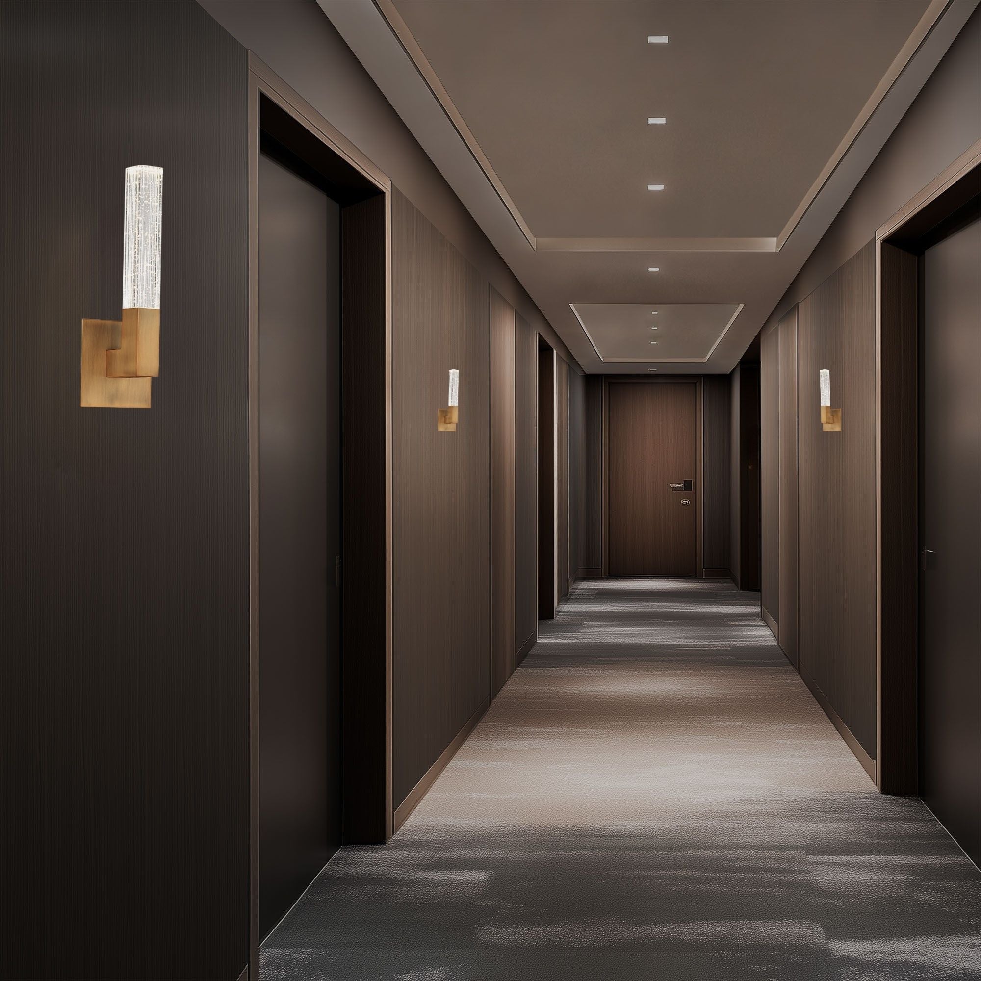 Cinema 15" LED Wall Light, Aged Brass Finish