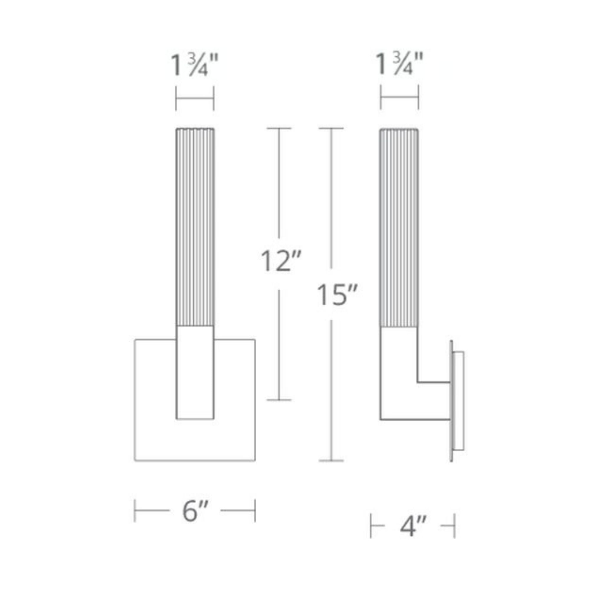 Cinema 15" LED Wall Light, Aged Brass Finish