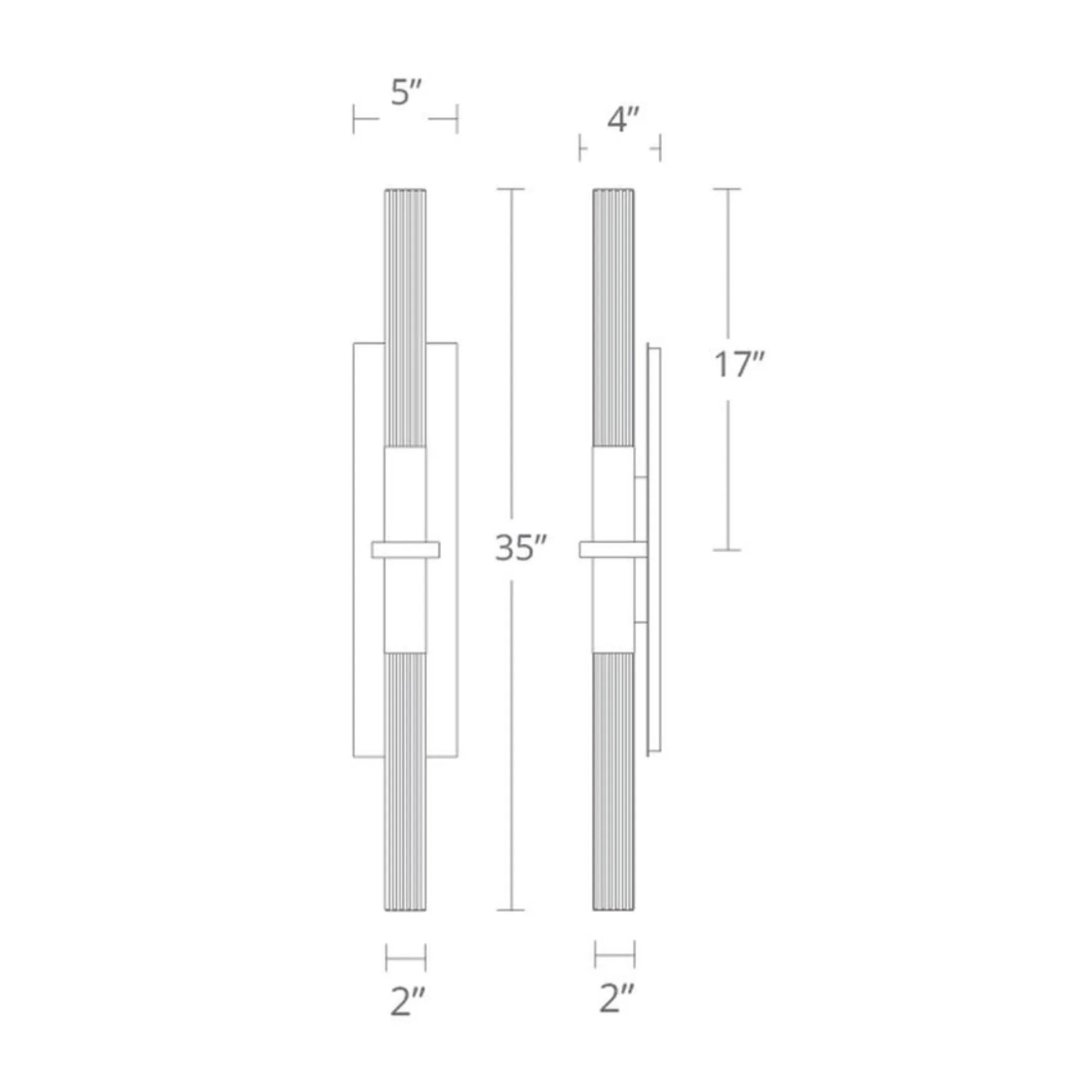 Modern Forms - Cinema 35" LED Bath Light, Aged Brass Finish | Bees Lighting