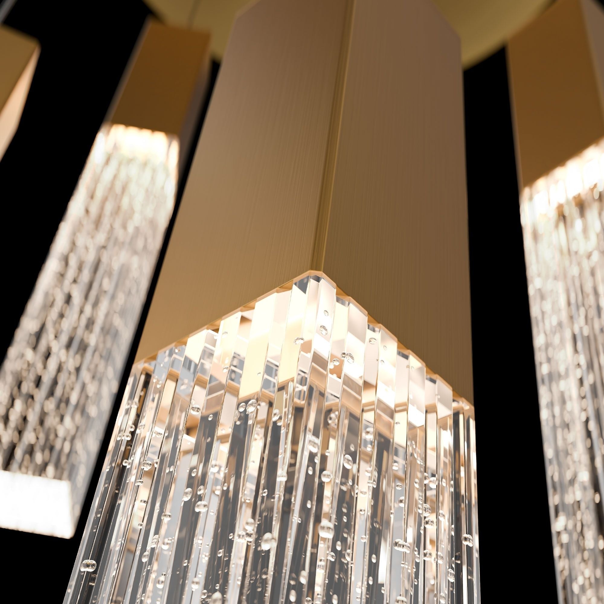 Cinema 12" 3 Lights LED Pendant Light, Selectable CCT, Aged Brass Finish