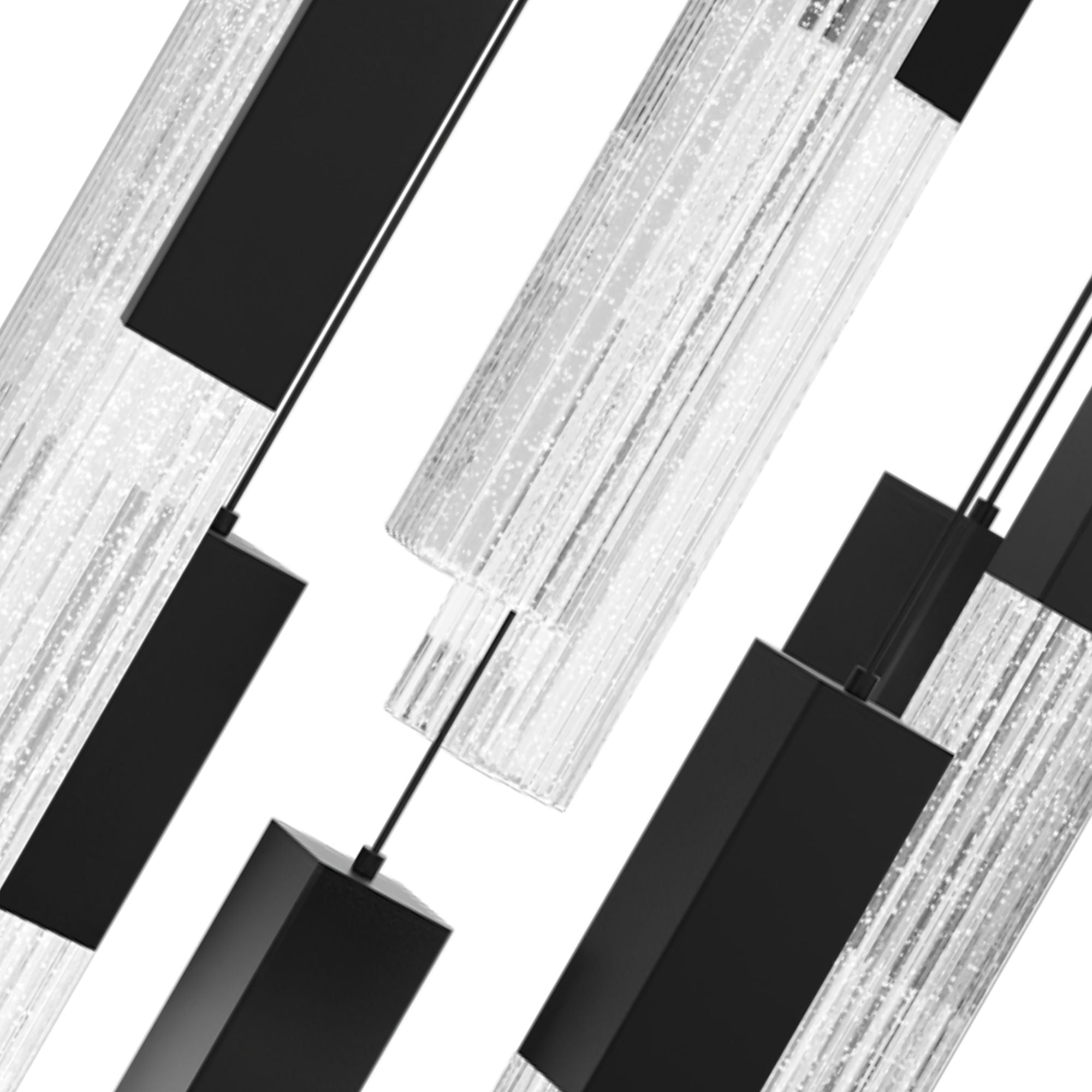 Cinema 12" 3 Lights LED Pendant Light, Selectable CCT, Black Finish