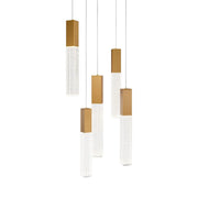 Cinema 12" 3-Light LED Pendant, Aged Brass Finish