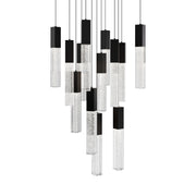 Cinema 20" 13-Light LED Pendant, Black Finish