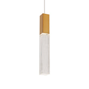Cinema 16" LED Mini Pendant, Aged Brass Finish
