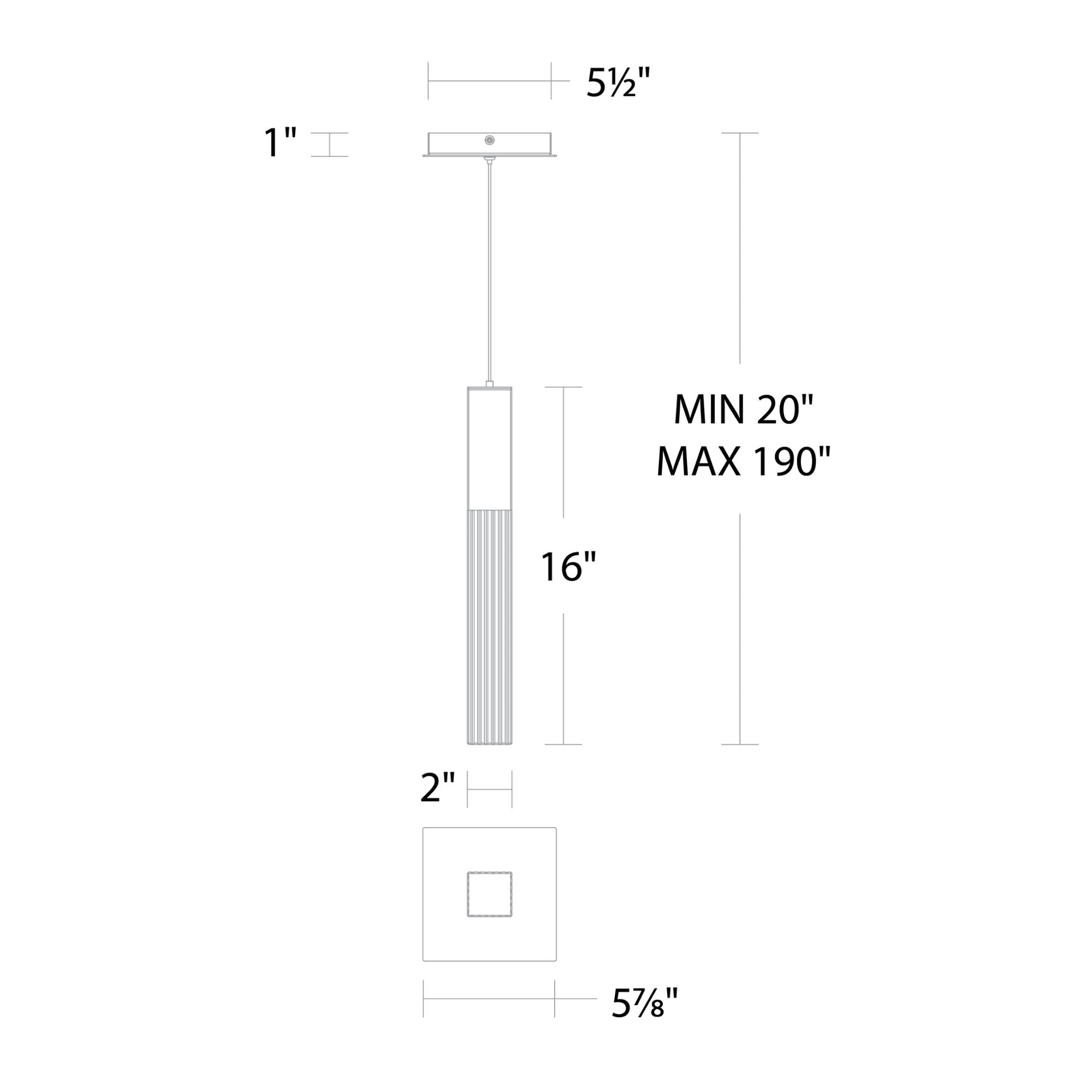 Cinema 16" LED Mini Pendant, Aged Brass Finish