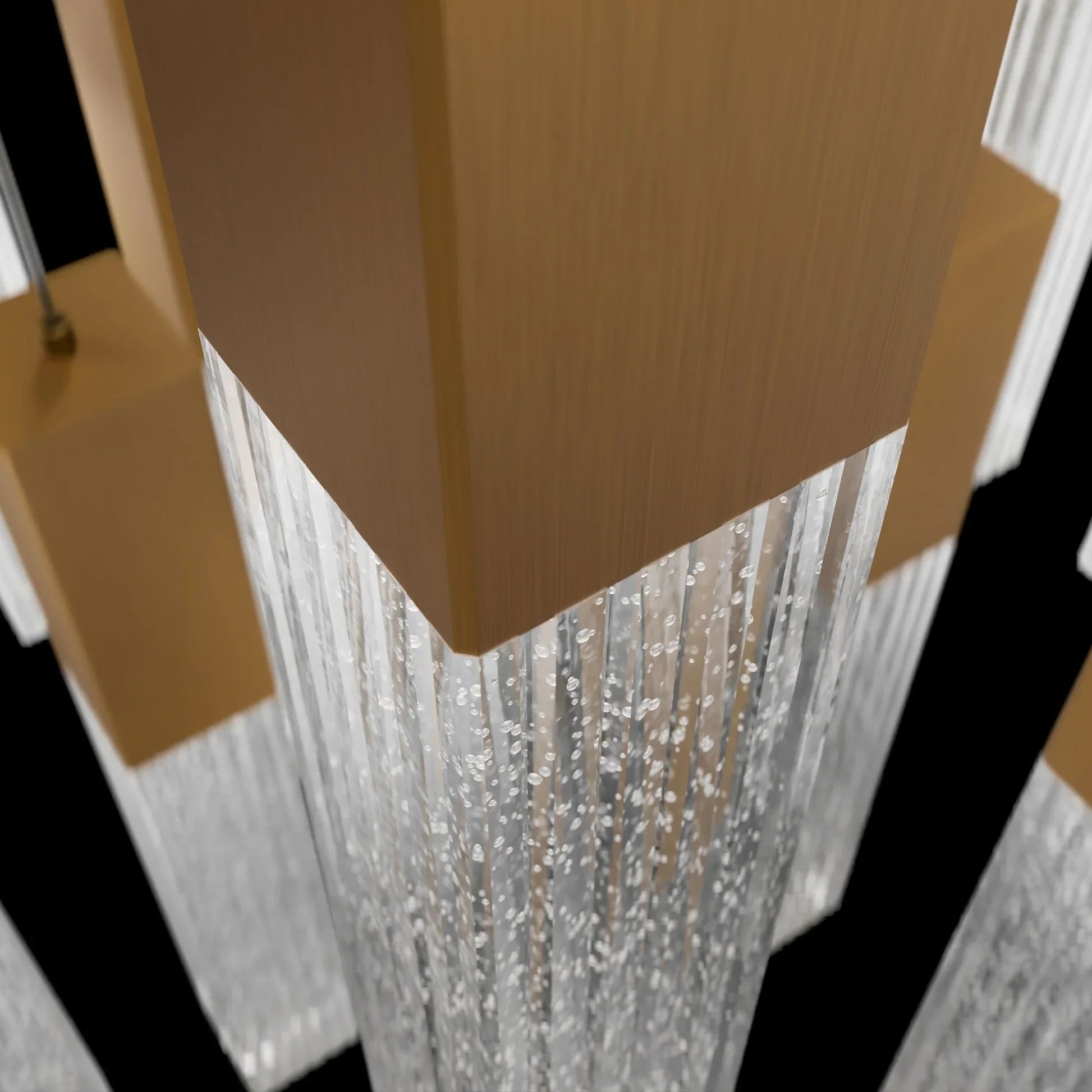 Modern Forms - Cinema 26" 21 Lights LED Pendant Light, Selectable CCT, Aged Brass Finish | Bees Lighting