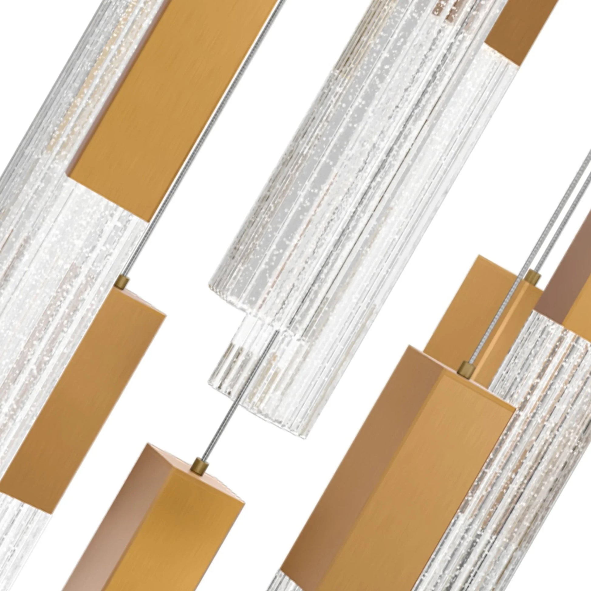 Modern Forms - Cinema 26" 21 Lights LED Pendant Light, Selectable CCT, Aged Brass Finish | Bees Lighting