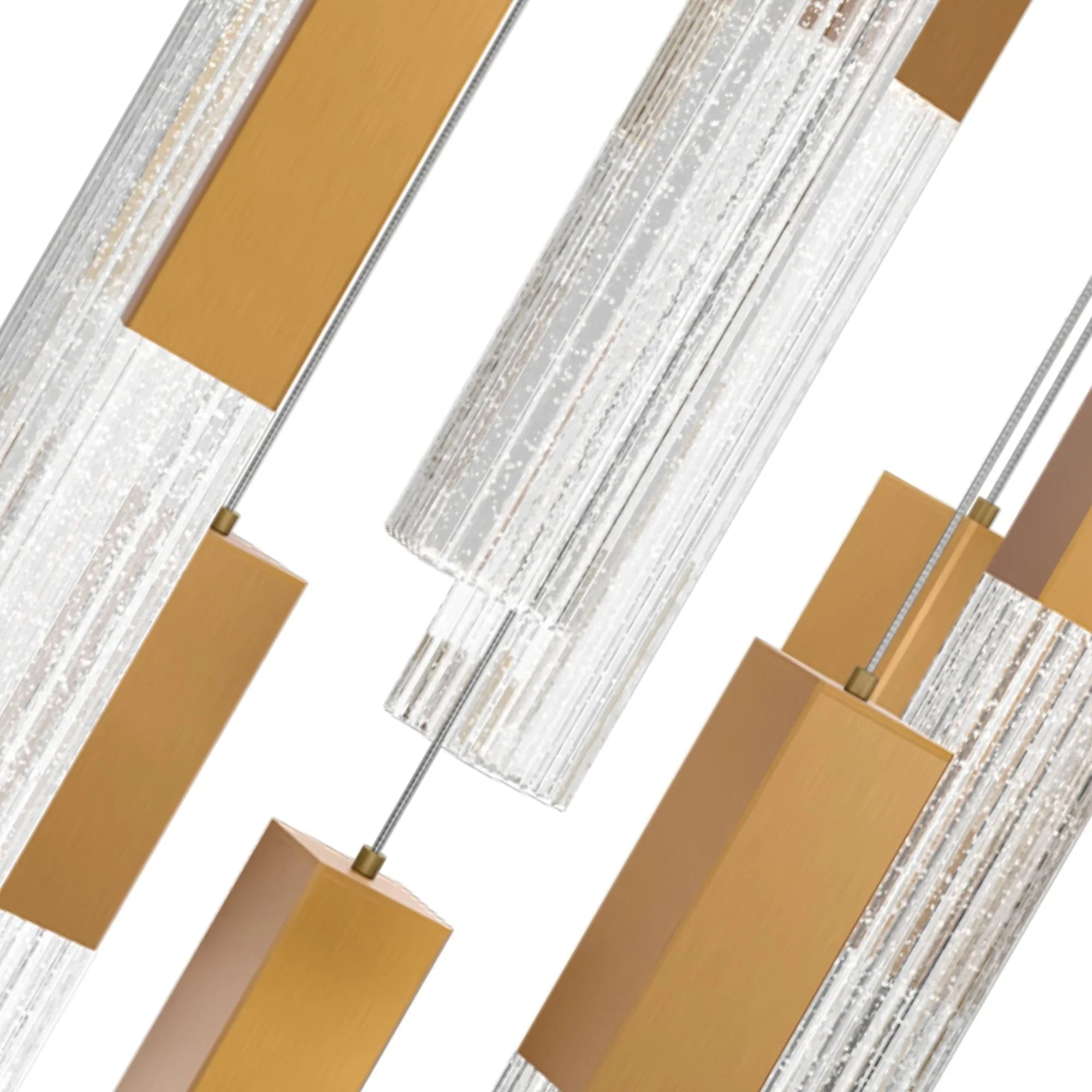 Modern Forms - Cinema 26" 21 Lights LED Pendant Light, Selectable CCT, Aged Brass Finish | Bees Lighting