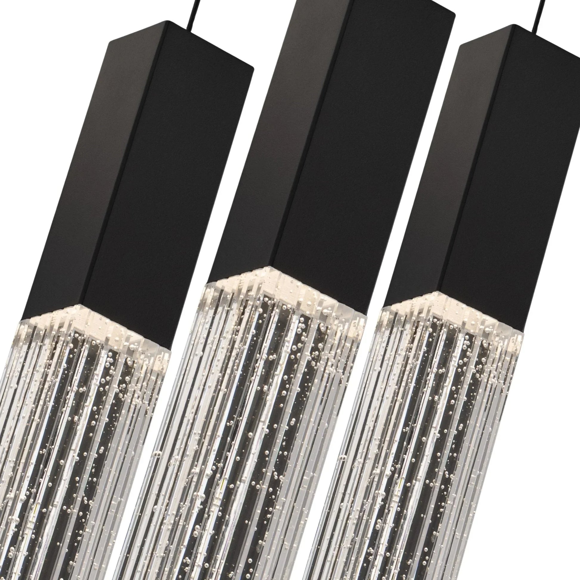 Modern Forms - Cinema 28" 25 Lights LED Pendant Light, Selectable CCT, Black Finish | Bees Lighting