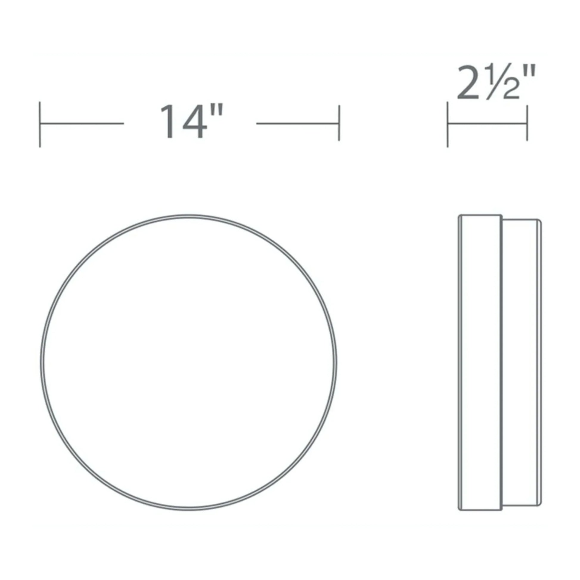 Modern Forms - Circa 15" LED Flush Mount, Black Finish | Bees Lighting