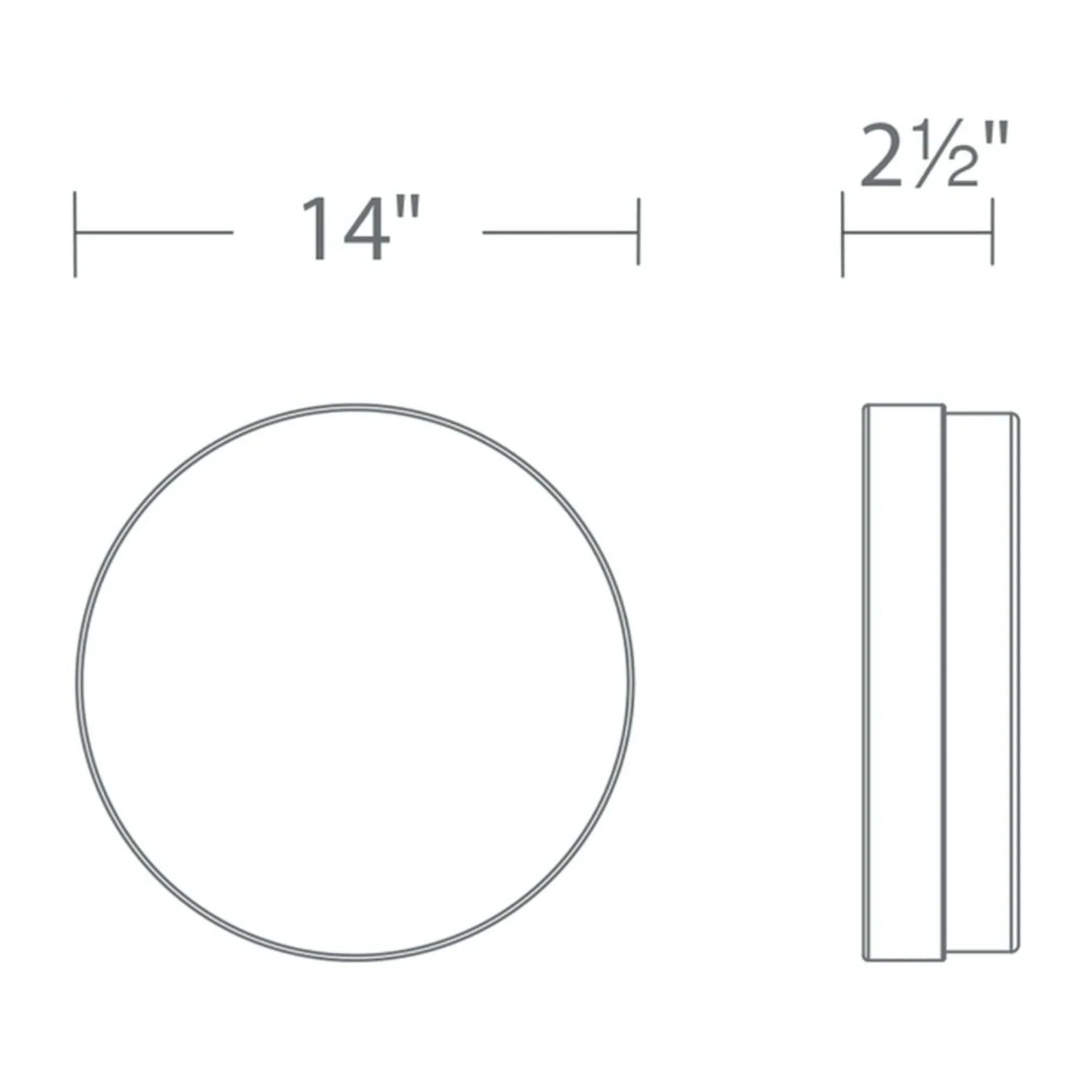 Modern Forms - Circa 15" LED Flush Mount, Black Finish | Bees Lighting