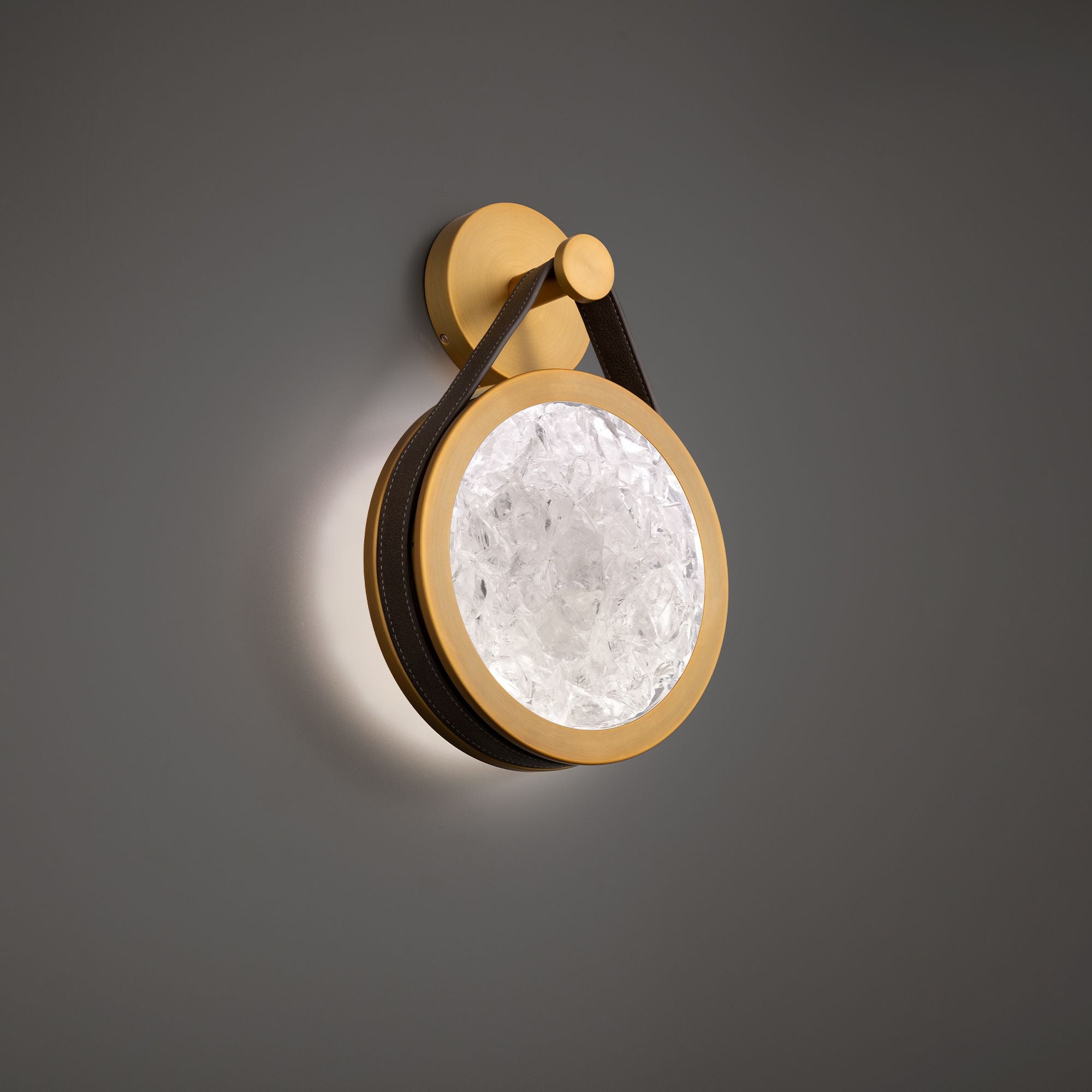 Clare 16" LED Wall Sconce, Warm Browged Brass Finish