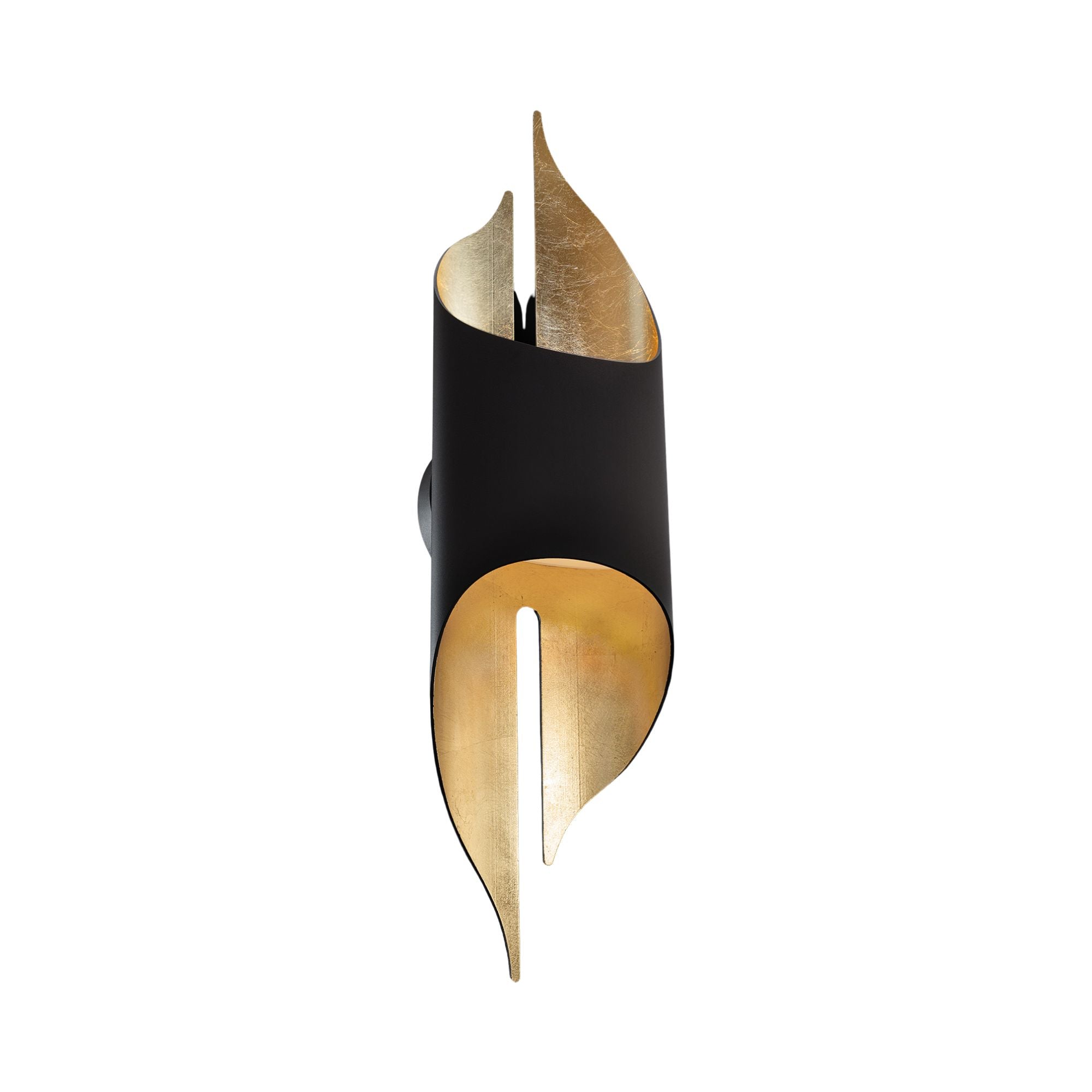 Clasp 23" LED Wall Sconce, Bronze & Gold Leaf Finish