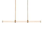 Clique 48" LED Linear Pendant, Aged Brass Finish - Bees Lighting
