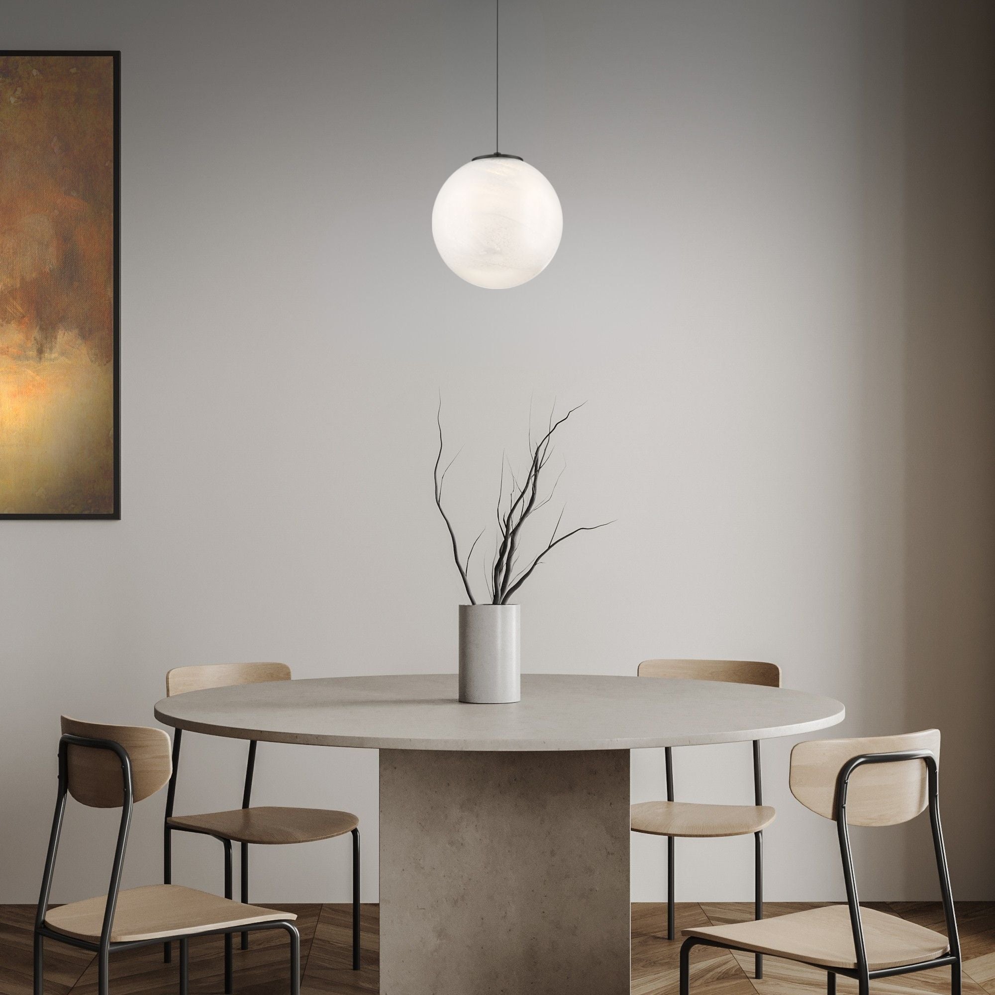 Cosmic 10" LED Mini Pendant, Black Finish - Bees Lighting