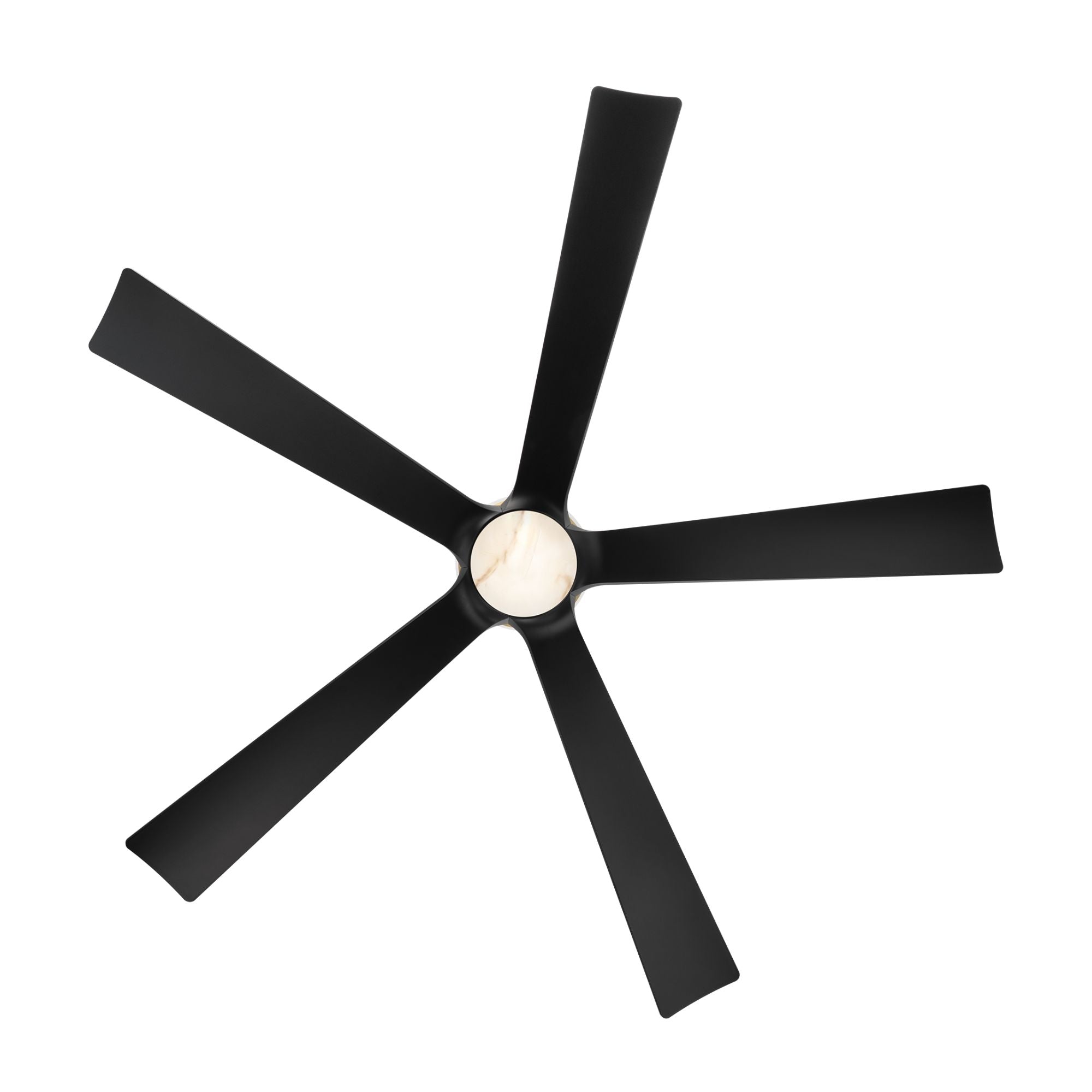 Modern Forms Crown 62" Smart Ceiling Fan with Alabaster LED Light Kit, Soft Brass/Matte Black