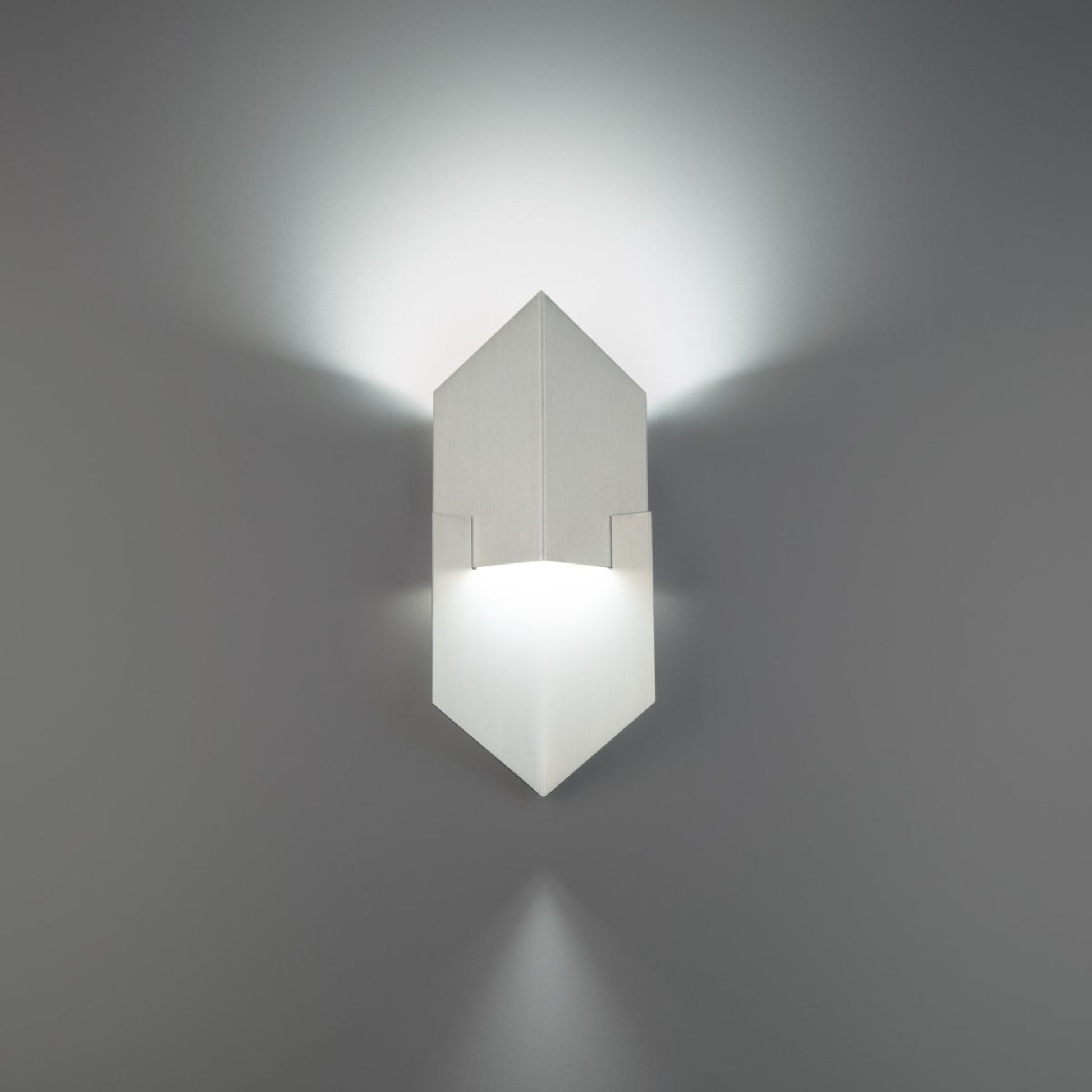 Cupid 14" LED Outdoor Wall Sconce, Brushed Aluminum Finish - Bees Lighting