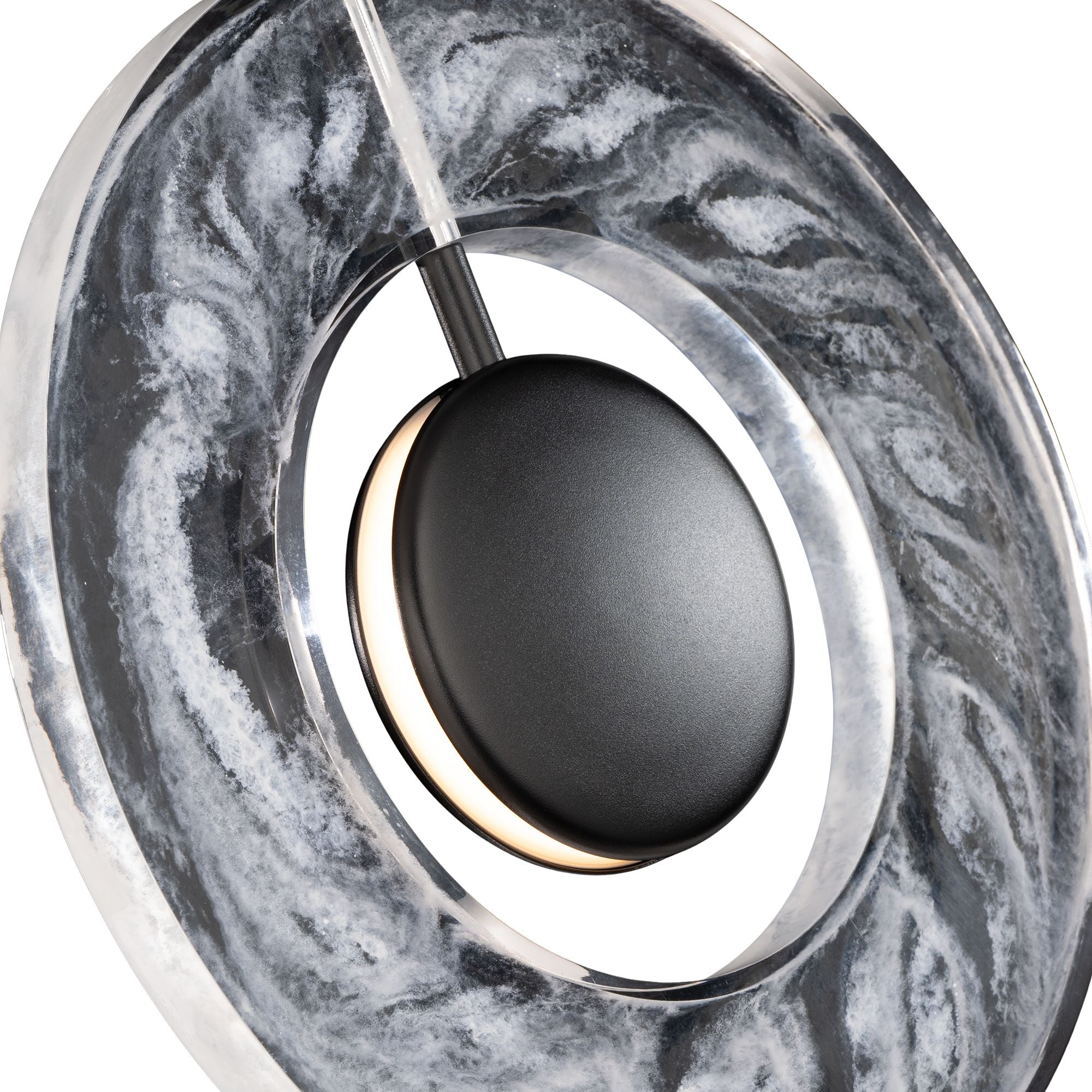 Cymbal 14" LED Mini Pendant, Black Finish - Bees Lighting